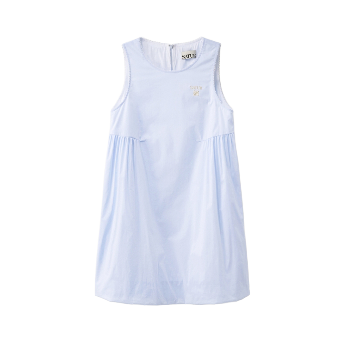 SA262WOP01SBL0 SATUR W Balloon Sleeveless One piece Sky Blue