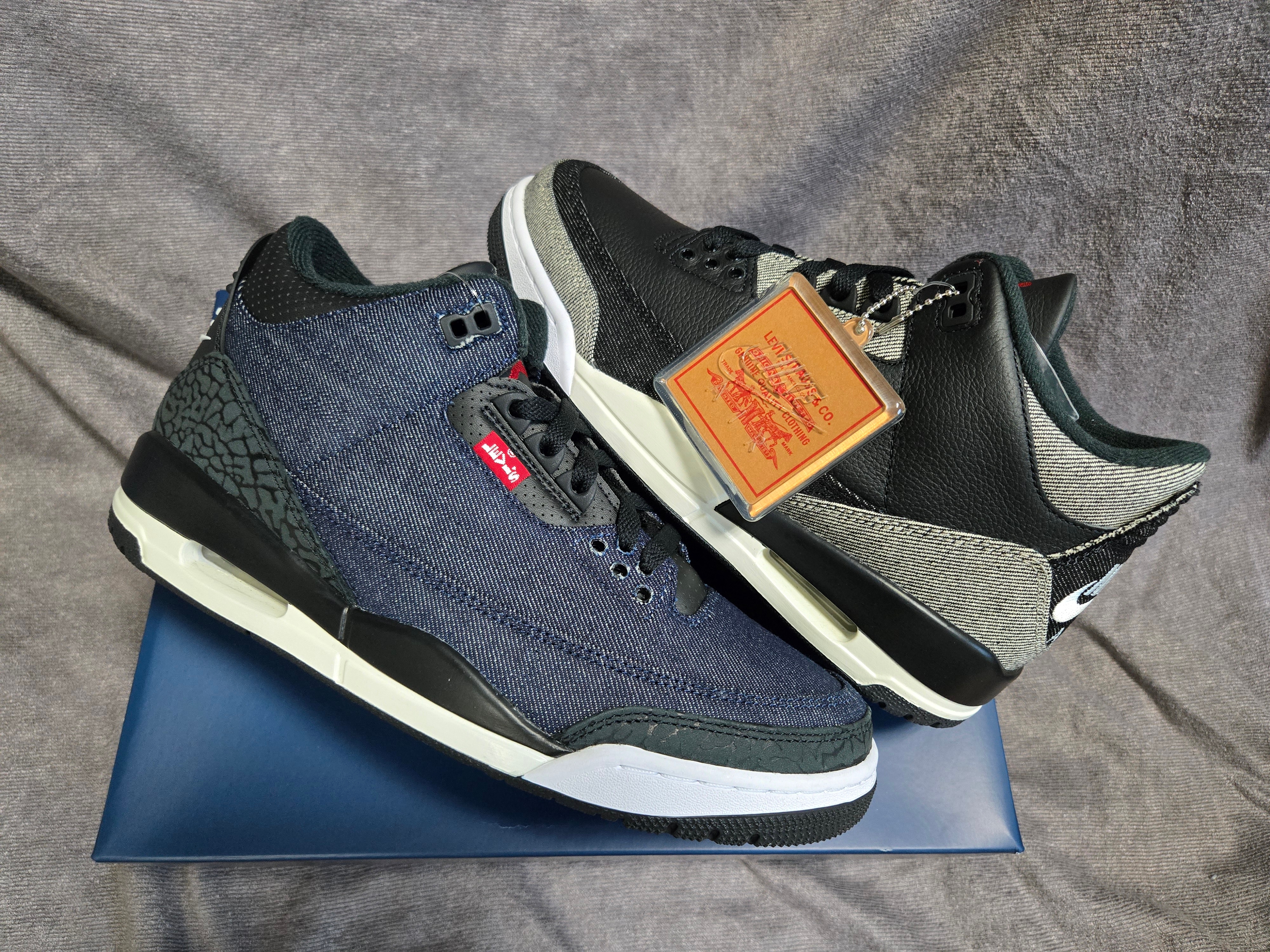 Jordan 3 x Levi’s Black and White, Jordan 3 x Levi’s Indigo and Gym Red 착용 스타일 - 3