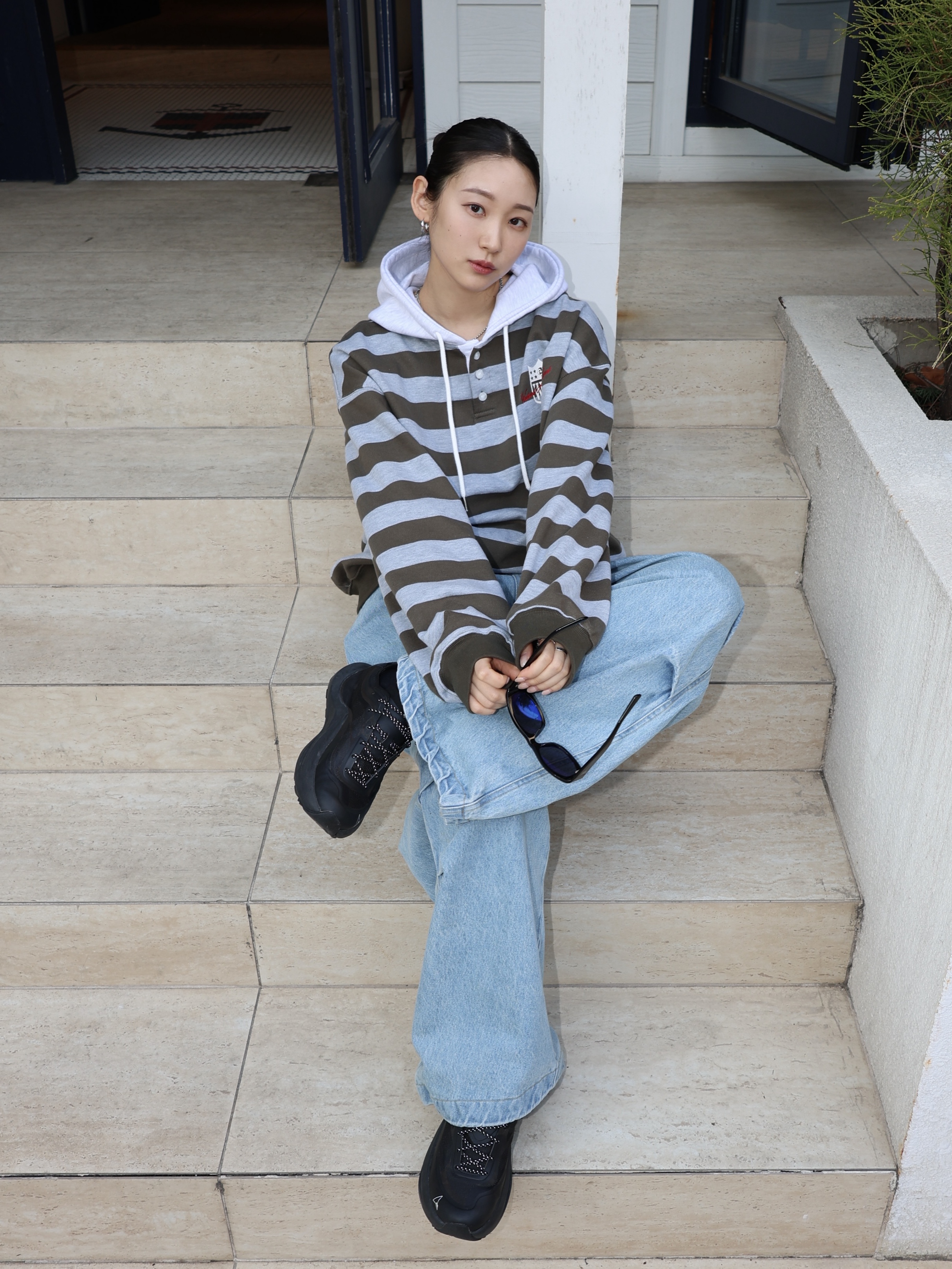 Roa Hiking Sella Black 착용 스타일