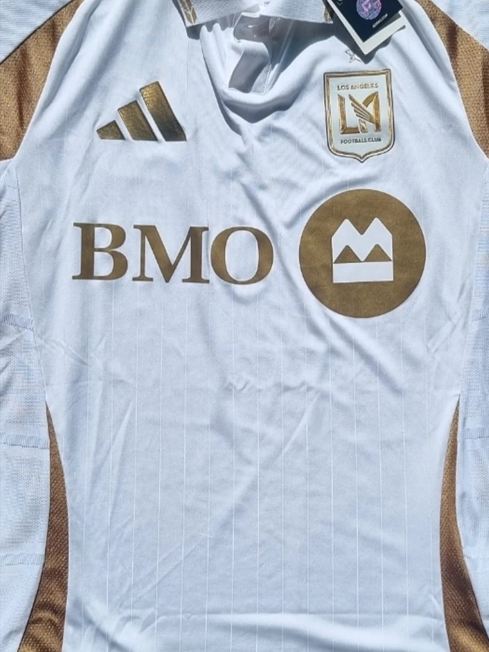 Adidas LAFC 2025/26 Away Authentic Jersey White - US Sizing (Non Marking Ver.) 착용 스타일 - 2