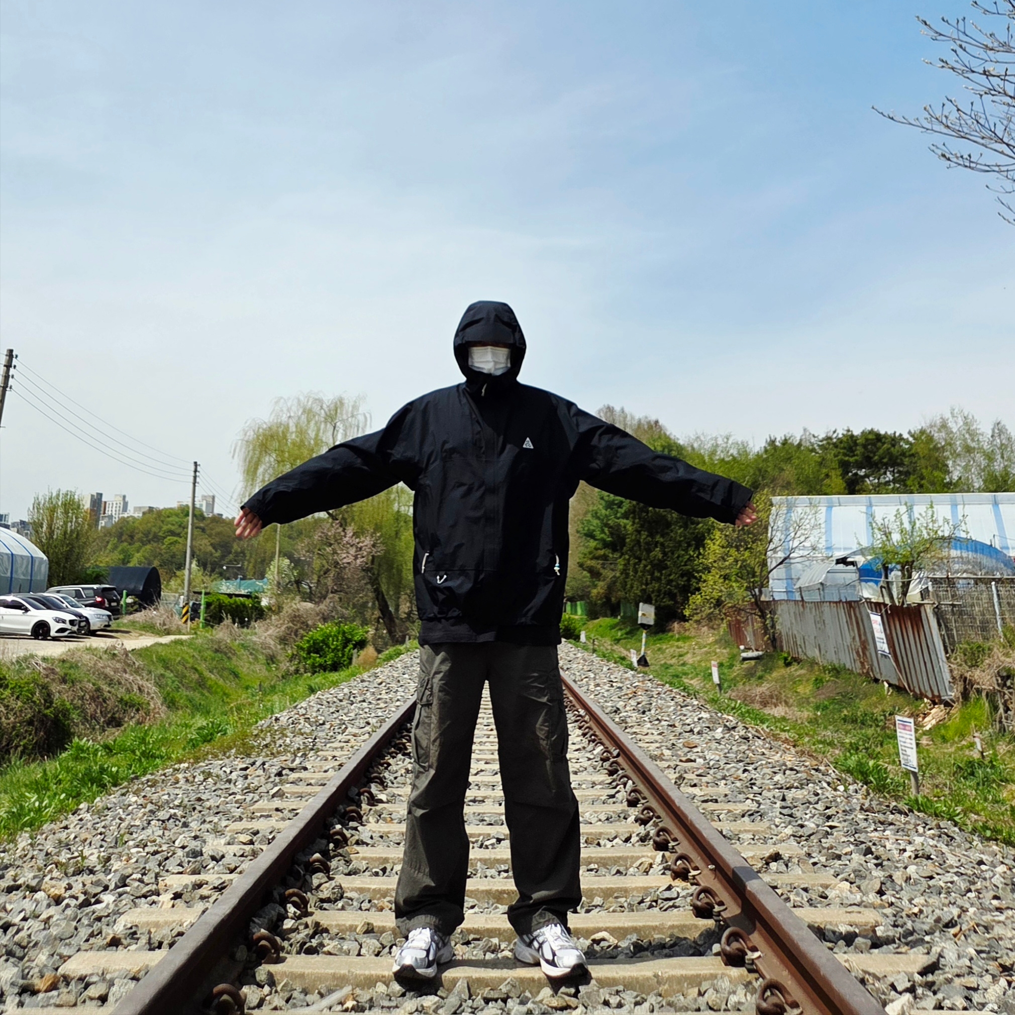 Nike ACG Storm-Fit ADV Cascade Rains Full Zip Jacket Black - Asia, Asics Gel-1130 White Black 착용 스타일