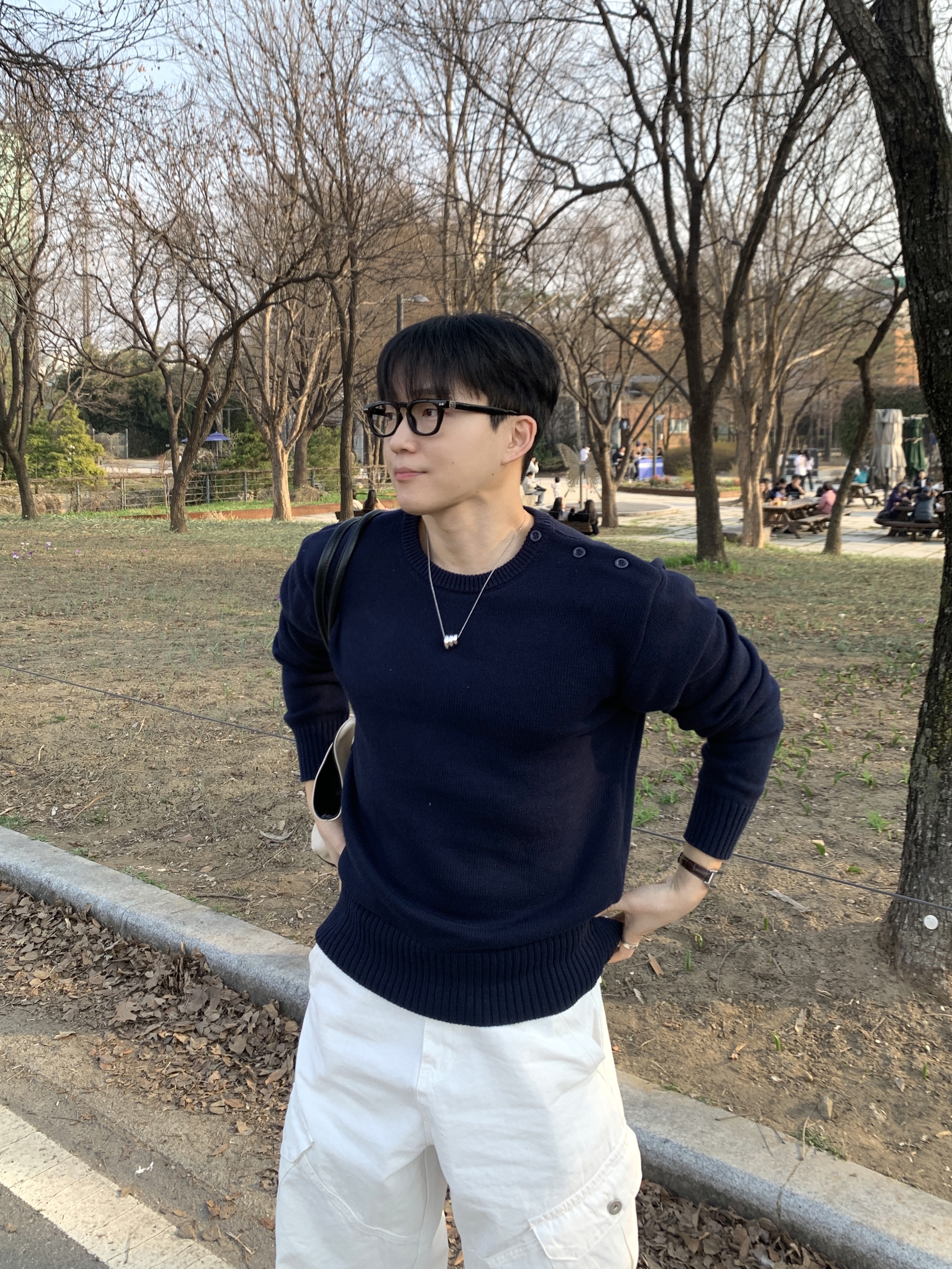 Nike Total 90 III SP Metallic Silver and Black, Casio LTP-V007L-7B1 착용 스타일 - 2