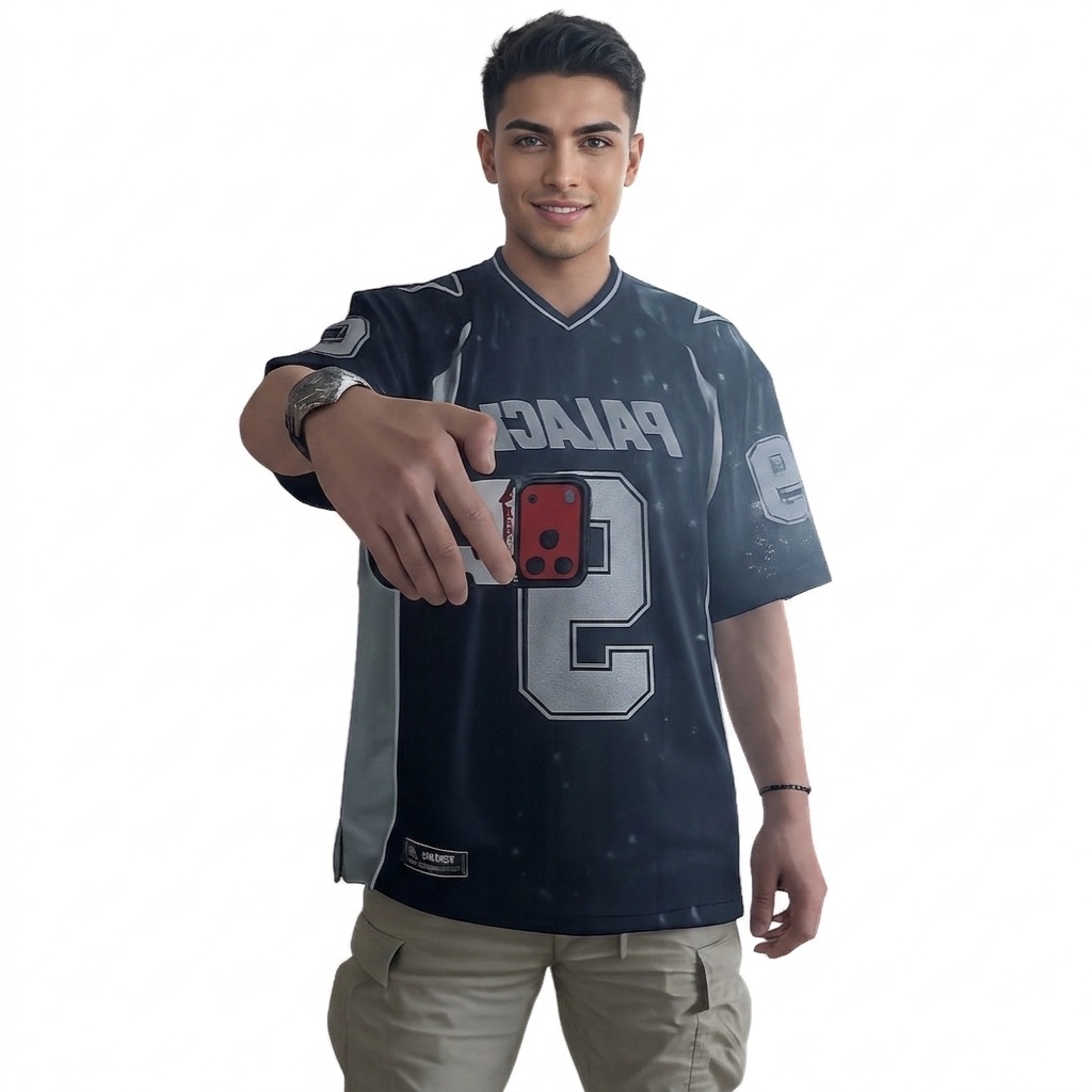 Palace Nein Mesh Jersey Black - 26SS 착용 스타일 - 1