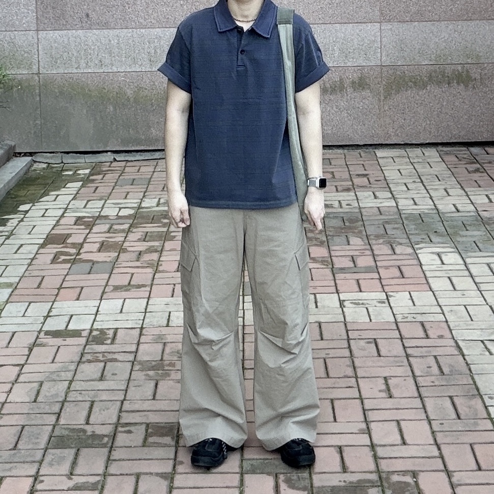 Kinchi x Vatoz Zig Grey, PERENN Washed Cotton Shoulder Bag Sage 착용 스타일 - 1