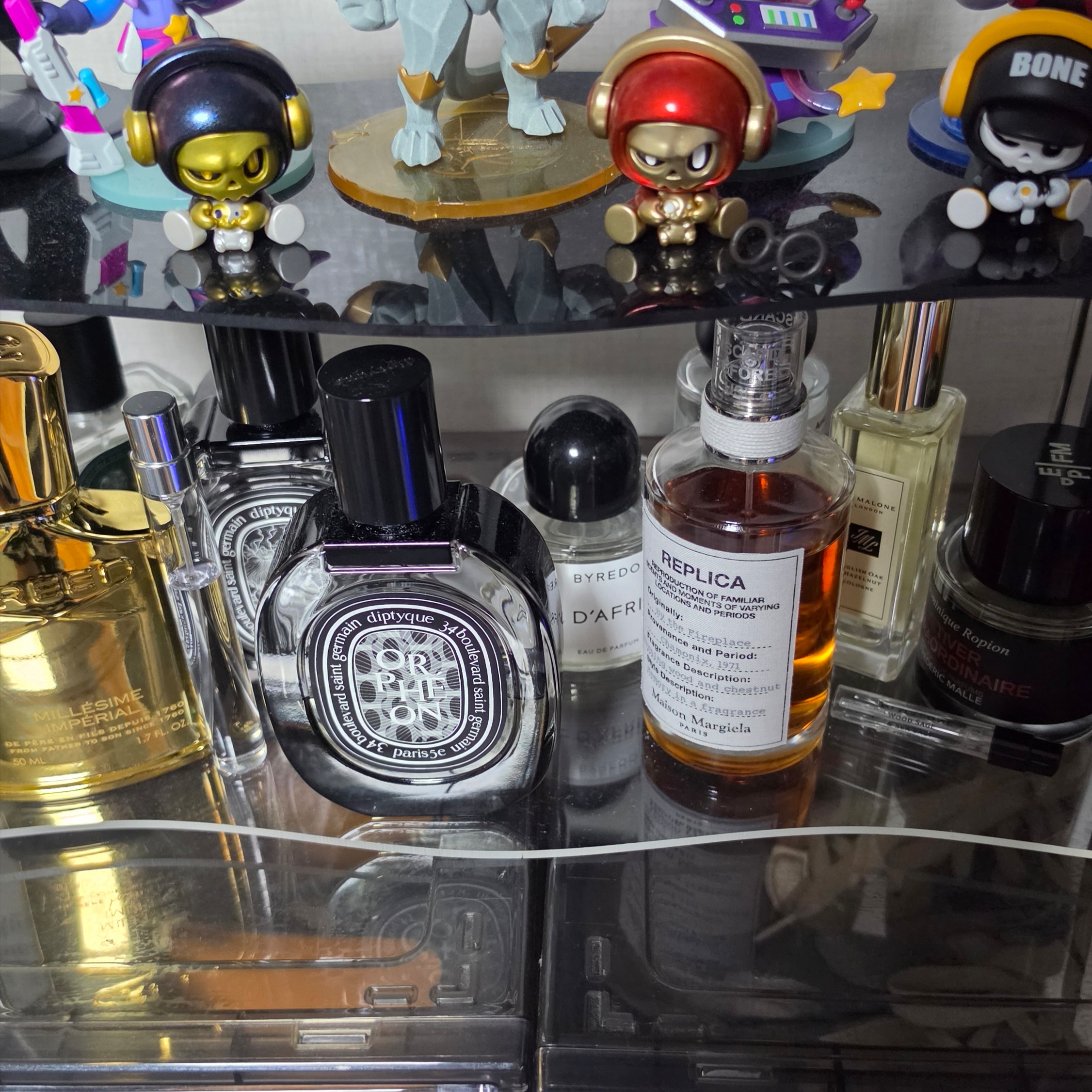 Creed Millesime Imperial Eau De Parfum 50ml, Diptyque Fleur De Peau Eau De Parfum 75ml 착용 스타일