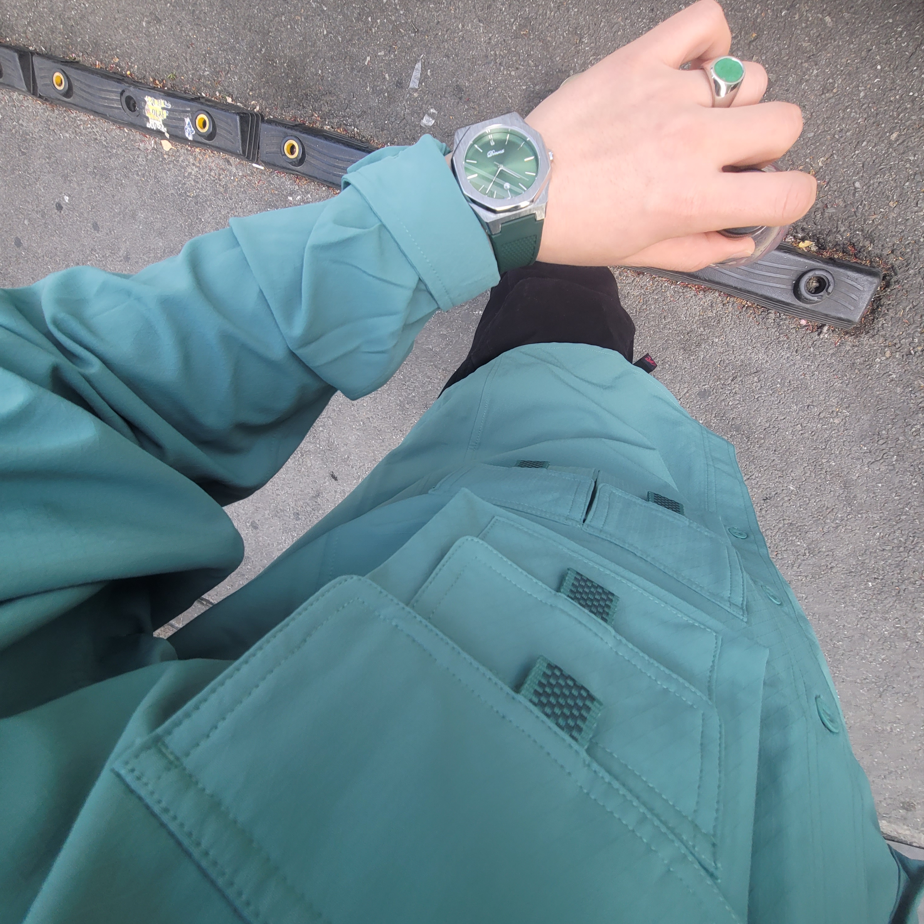Nike ACG Dri-Fit UV Devastation Trail Shirt Bicoastal Vintage Green - Asia 착용 스타일 - 2