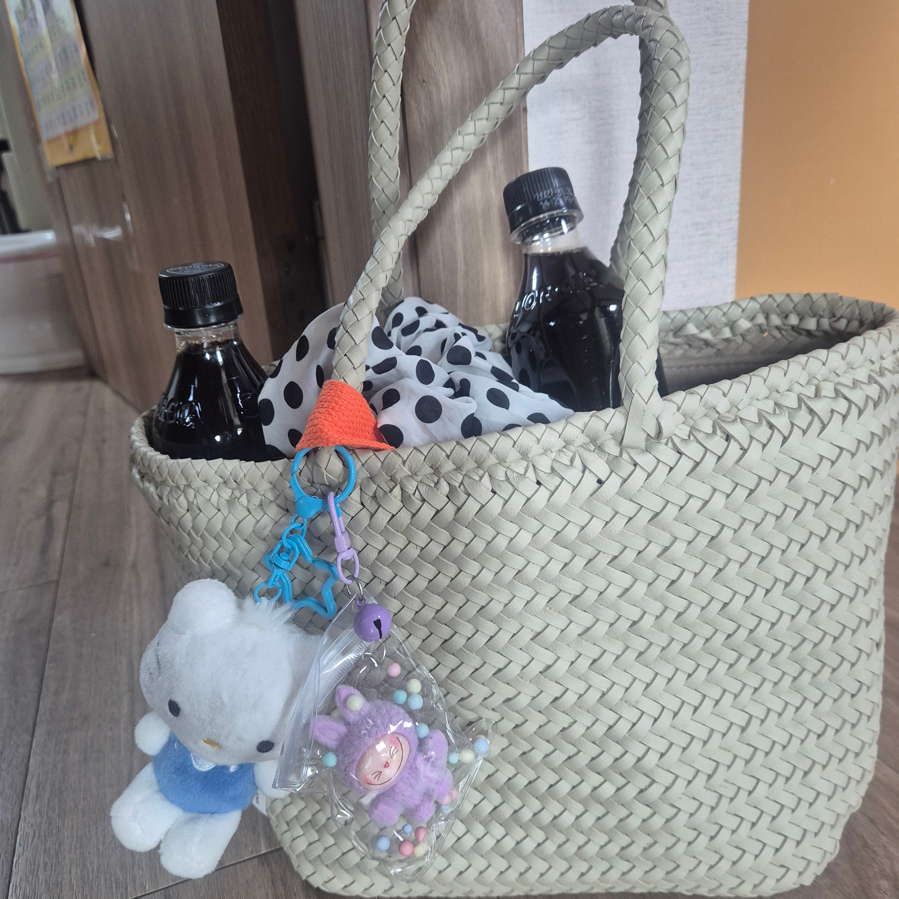 Dragon Diffusion Grace Basket Small Pearl 착용 스타일