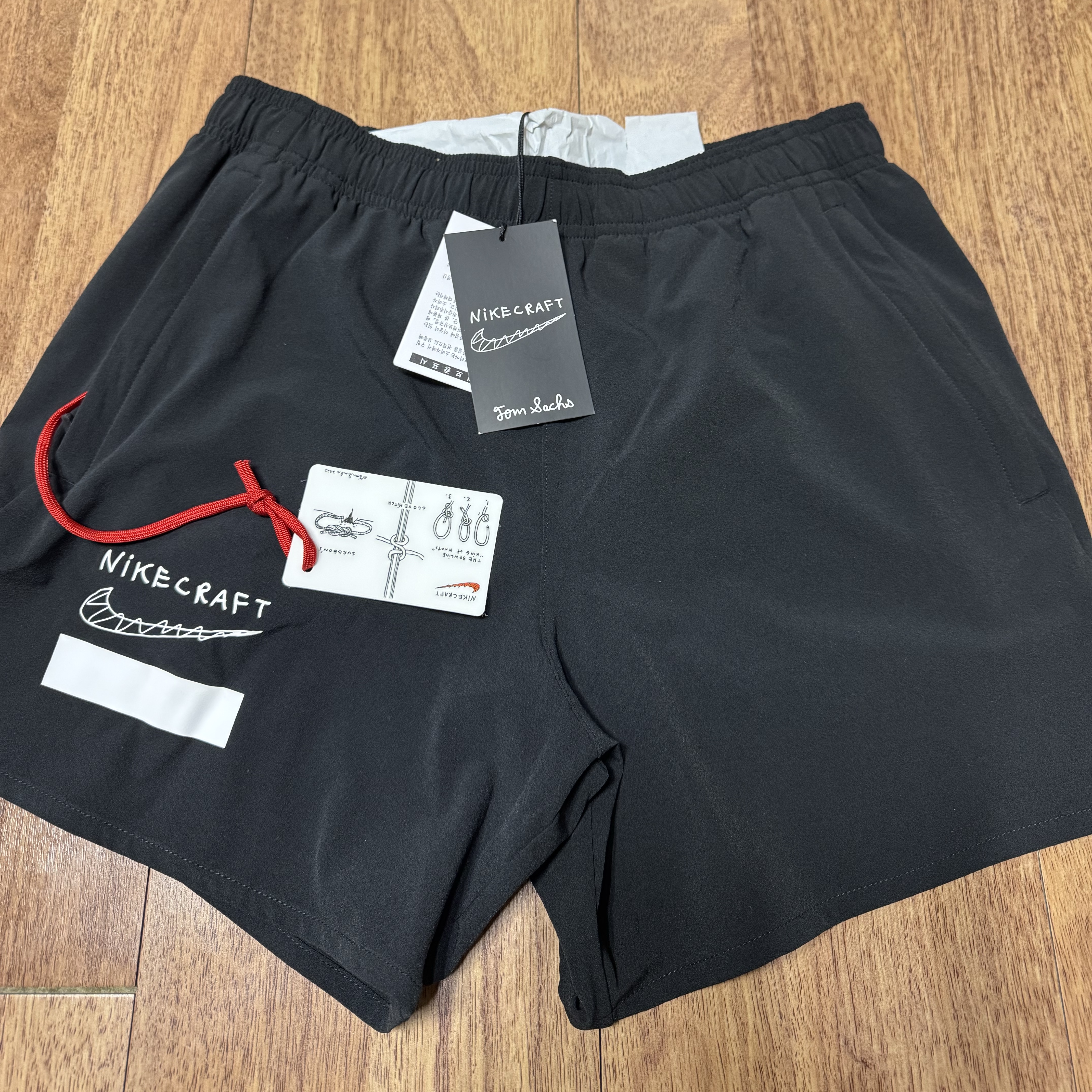 Nike x Tom Sachs Nikecraft Universal Athletic Shorts Black 착용 스타일