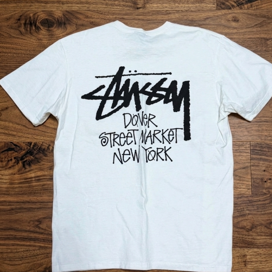 Stussy Stock DSM New York T-Shirt White 착용 스타일
