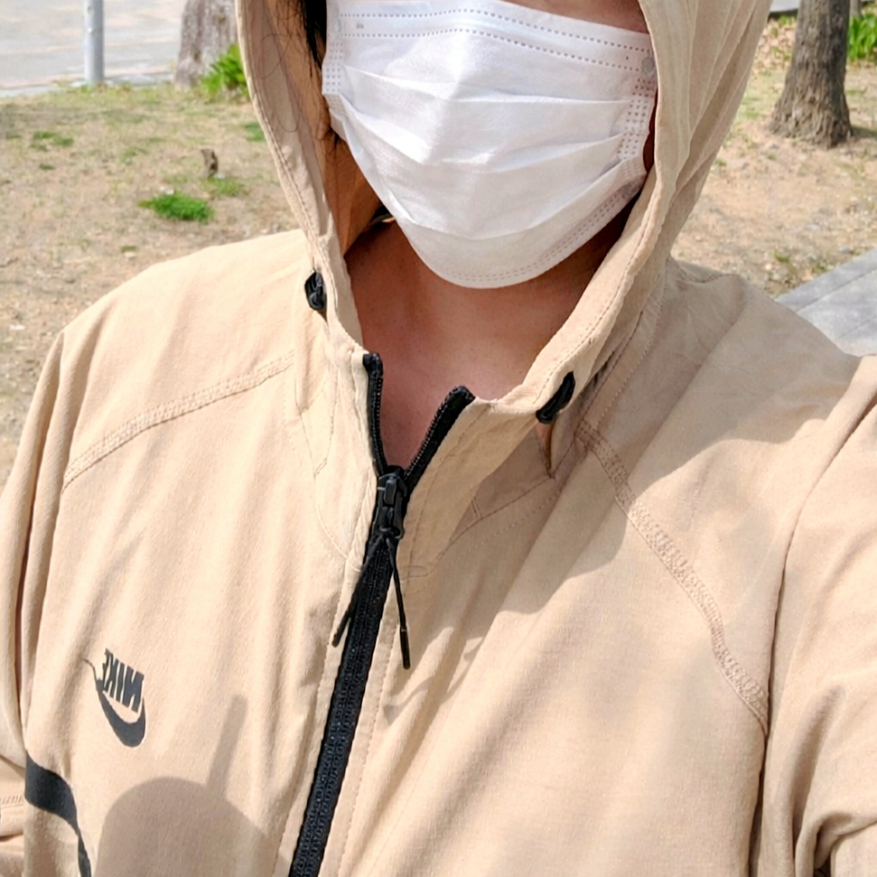 Nike Tech Windrunner Woven Full Zip Jacket Parachute Beige Black - Asia 착용 스타일 - 2