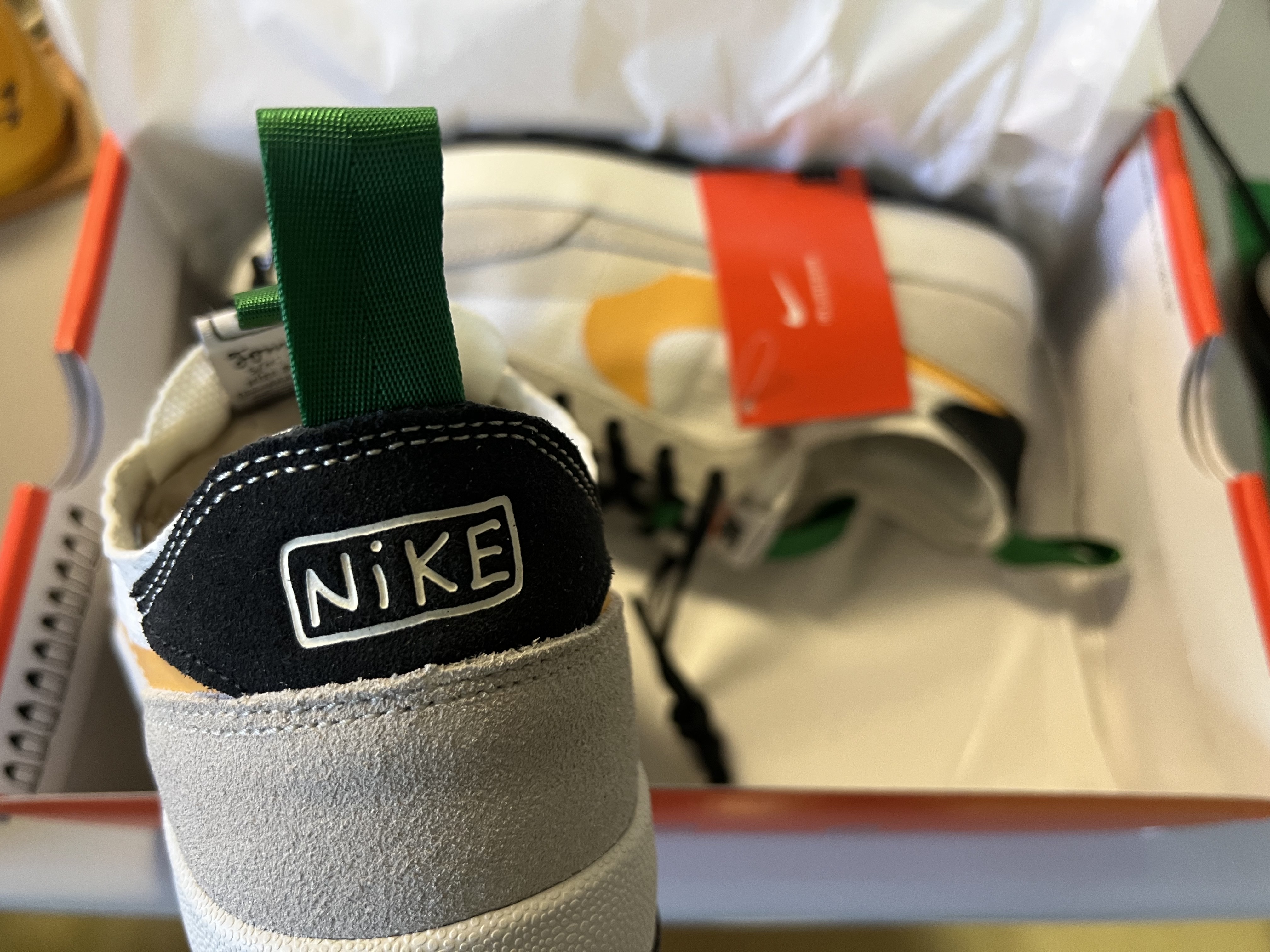 Nike x Tom Sachs General Purpose Shoe Pine Green University Gold 착용 스타일 - 2
