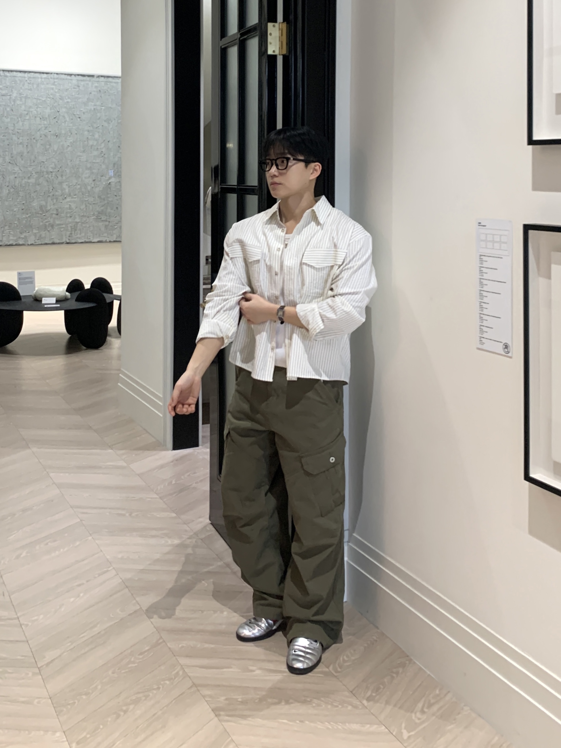 Nike Total 90 III SP Metallic Silver and Black 착용 스타일 - 1