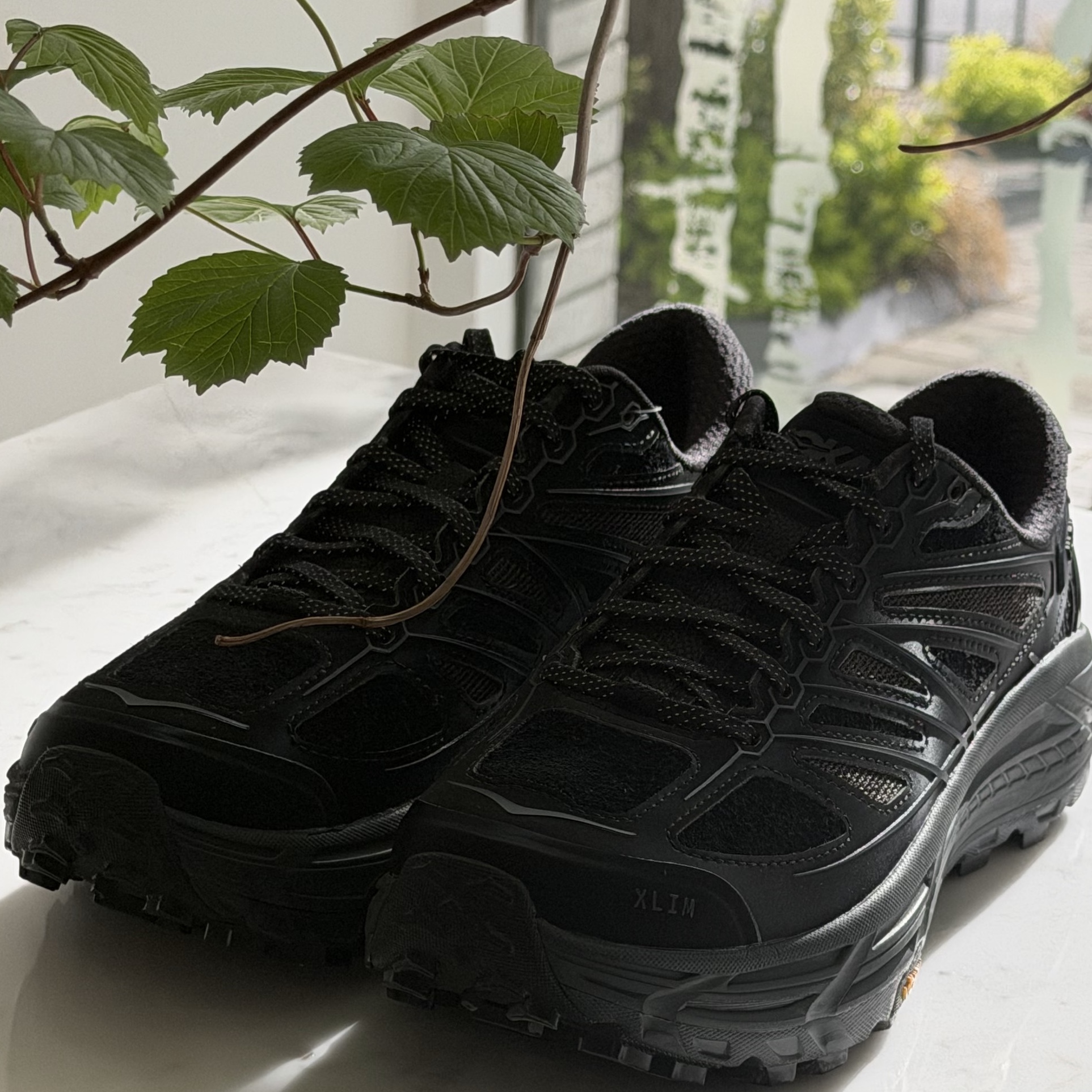 Hoka x Xlim Mafate Speed 2 TS Black Charcoal 착용 스타일