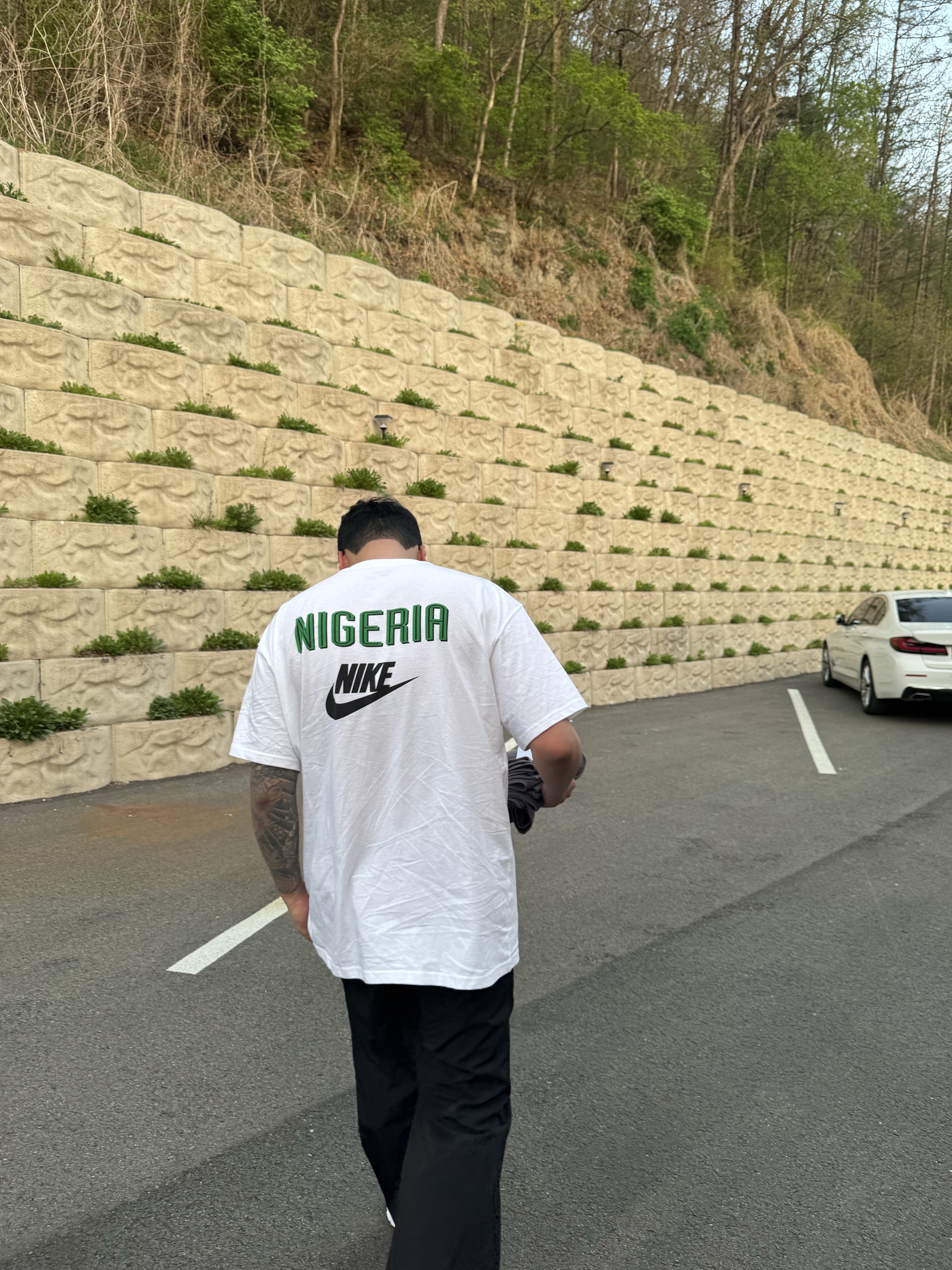 Nike Nigeria 1996 Retro Soccer T-Shirt White (IQ2248-100) 착용 스타일 - 6
