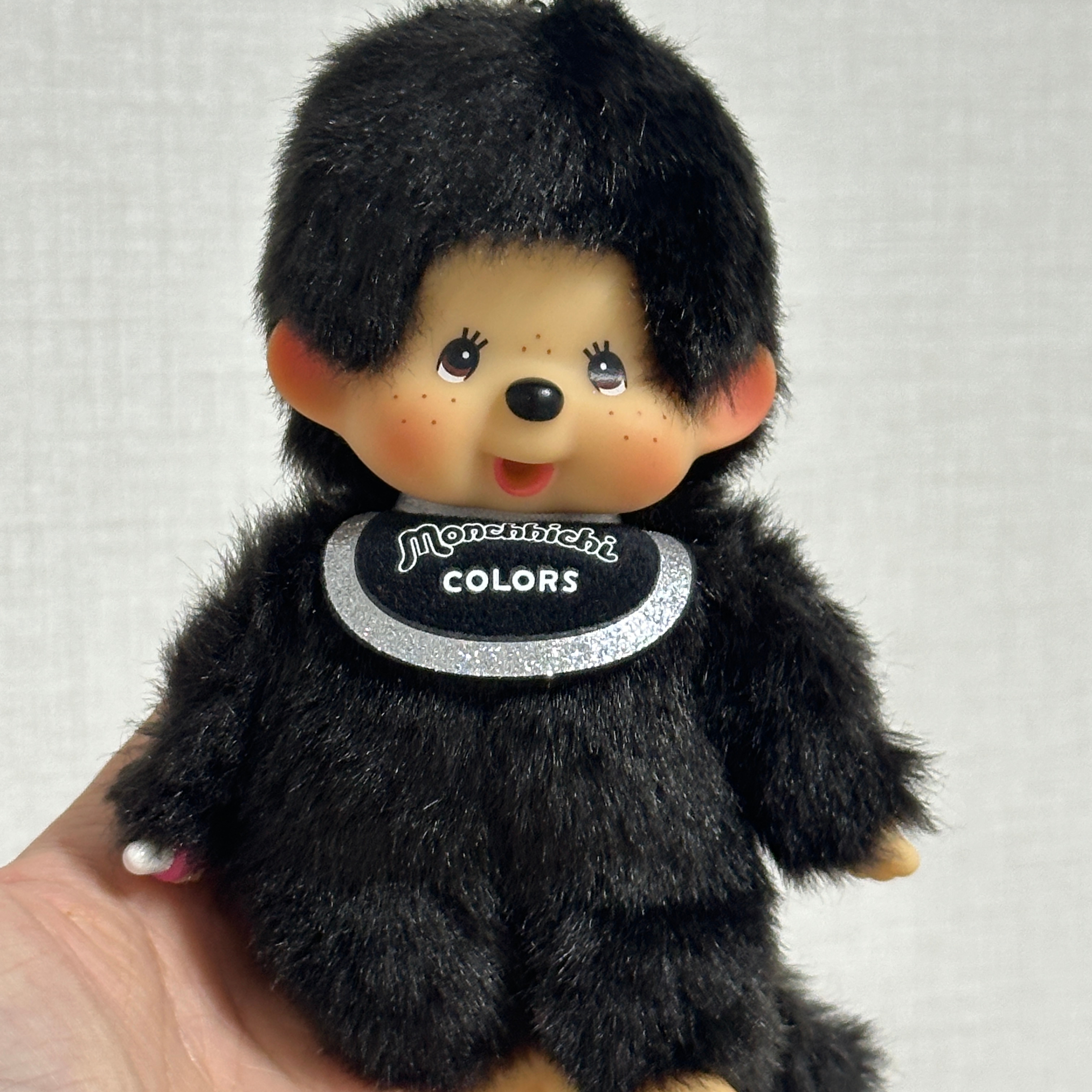 Monchhichi Colors Key Chain Black 착용 스타일