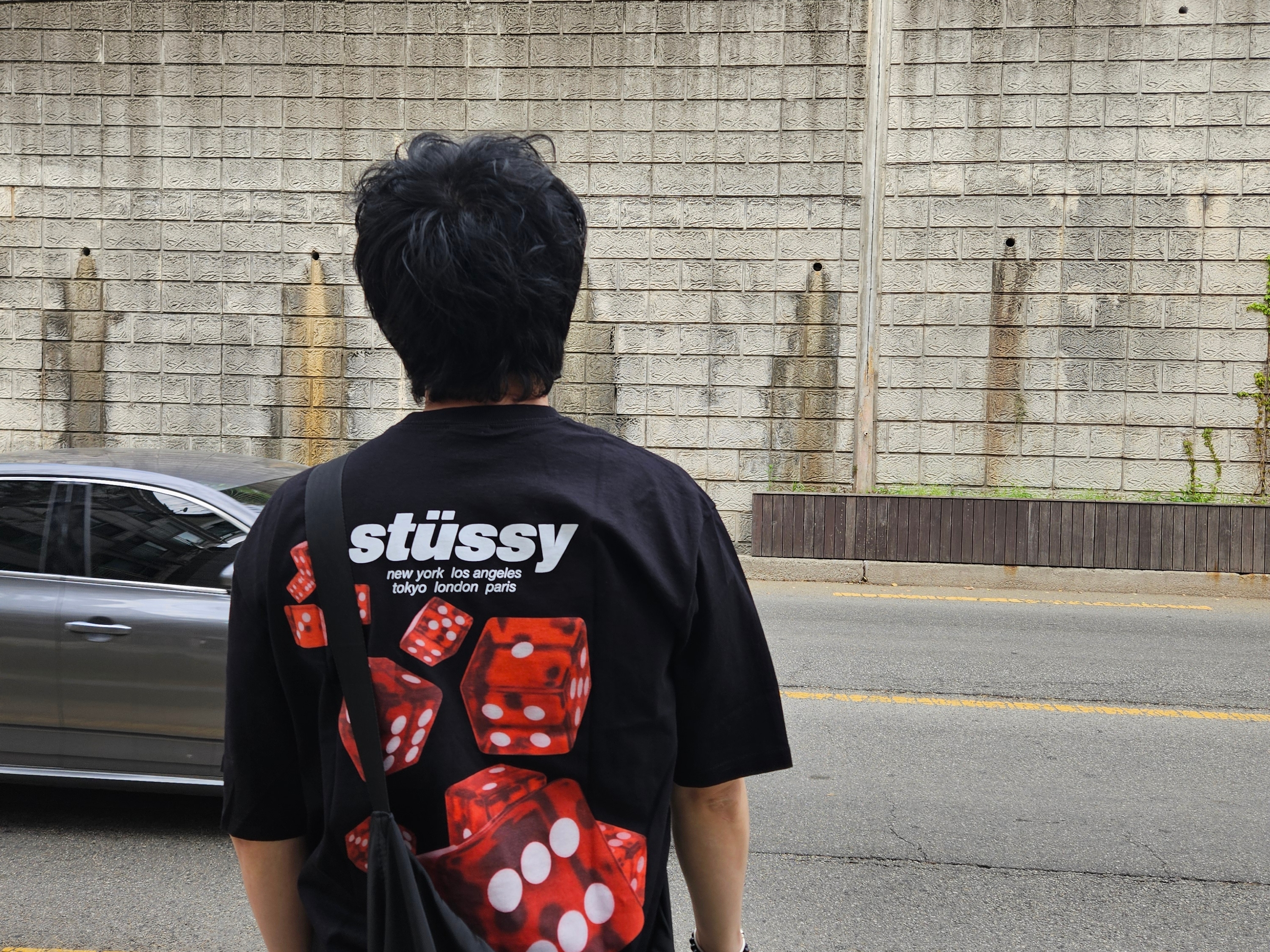 Stussy Rollers T-Shirt Black 착용 스타일