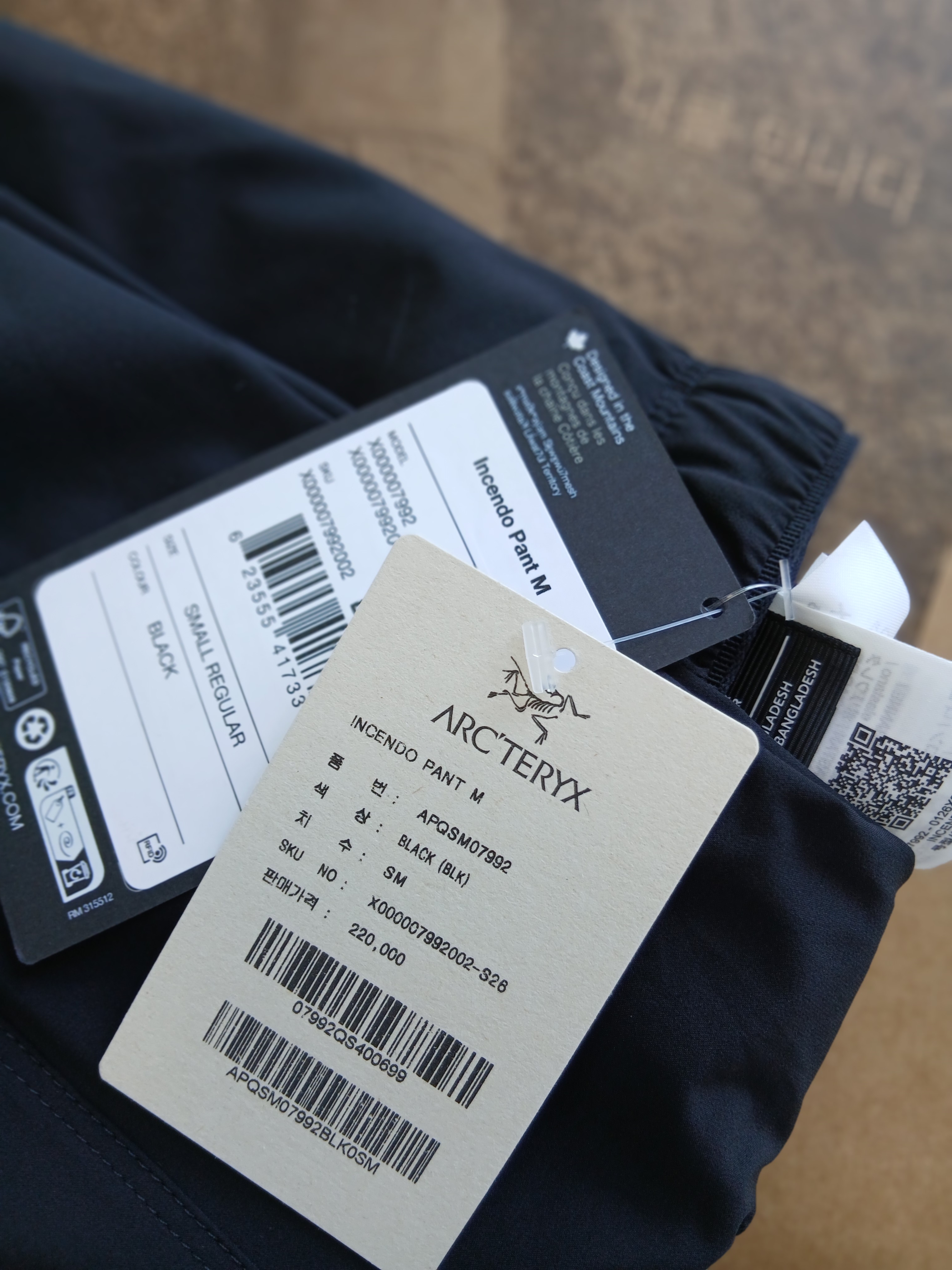 Arc'teryx Incendo Pants Black 착용 스타일 - 2