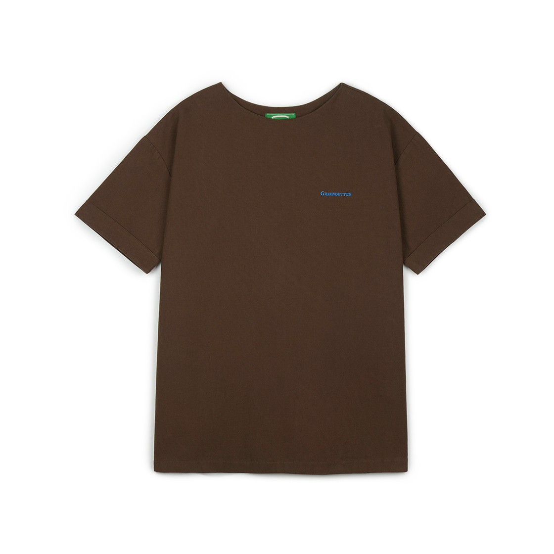 그린버터 릴렉시드 코튼 드레스 브라운(Green Butter Relaxed Cotton Dress Brown)