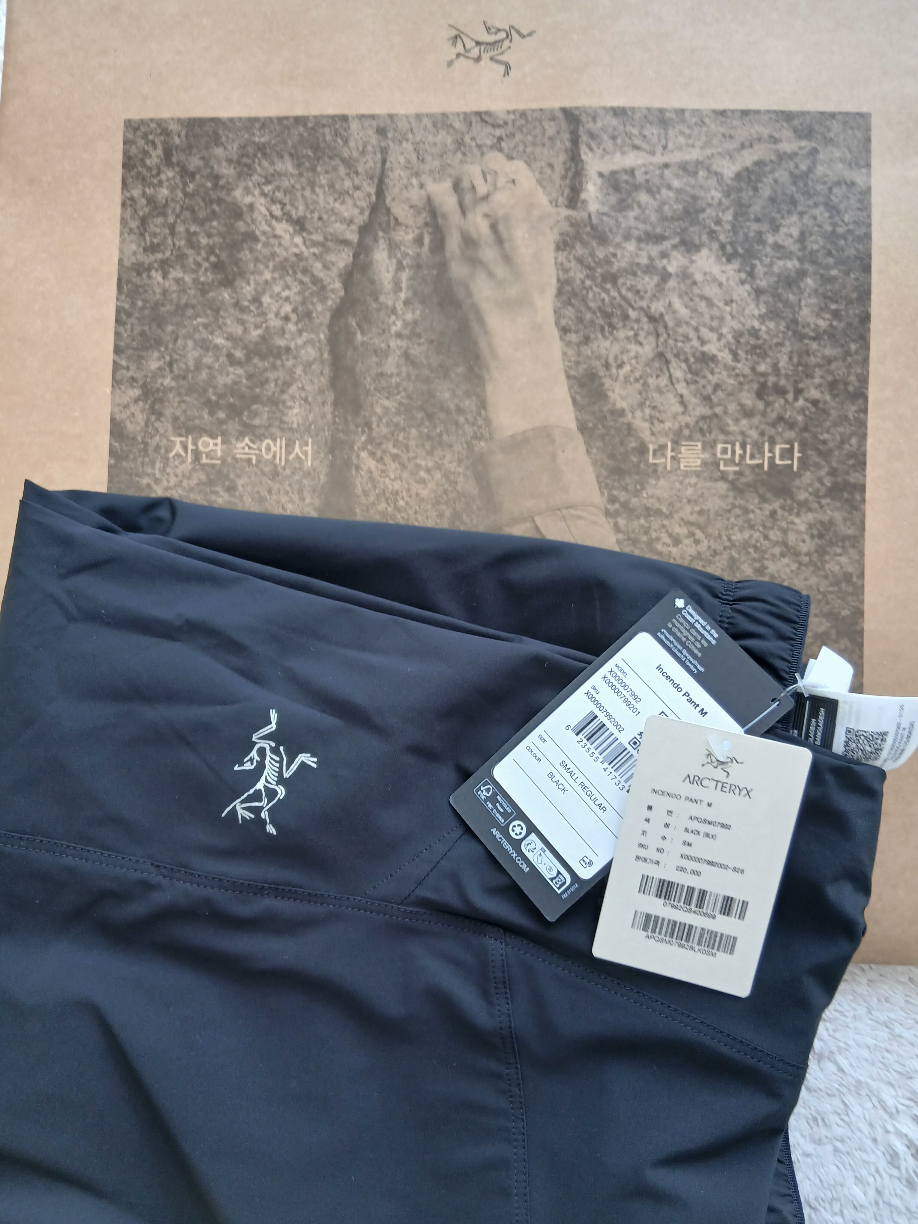 Arc'teryx Incendo Pants Black 착용 스타일 - 1