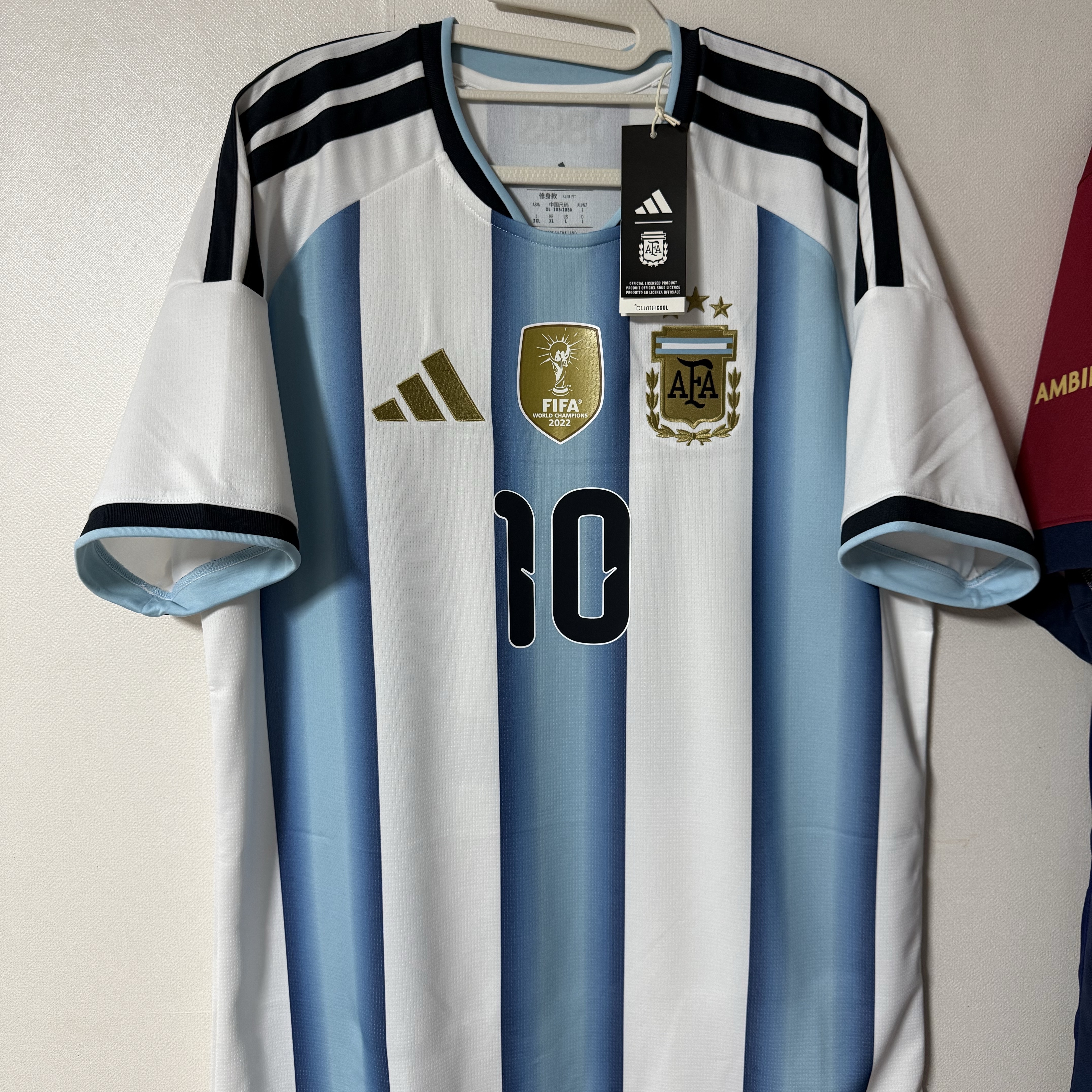 Adidas Argentina 2026 Home Jersey White Icey Blue - KR Sizing (Non Marking Ver.) 착용 스타일 - 2