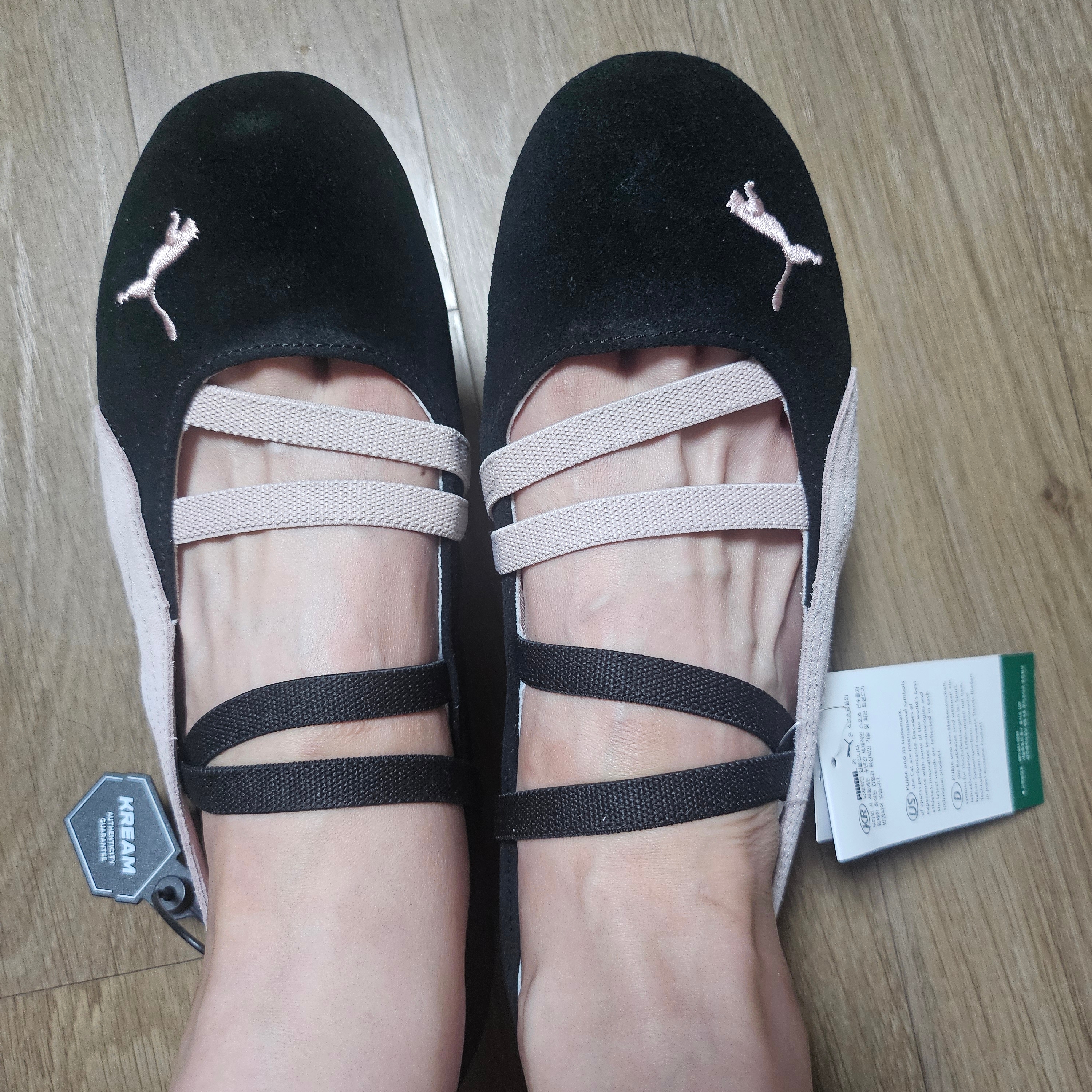 (W) Puma Speedcat Ballet Suede Puma  Black Mauve Mist 착용 스타일 - 2