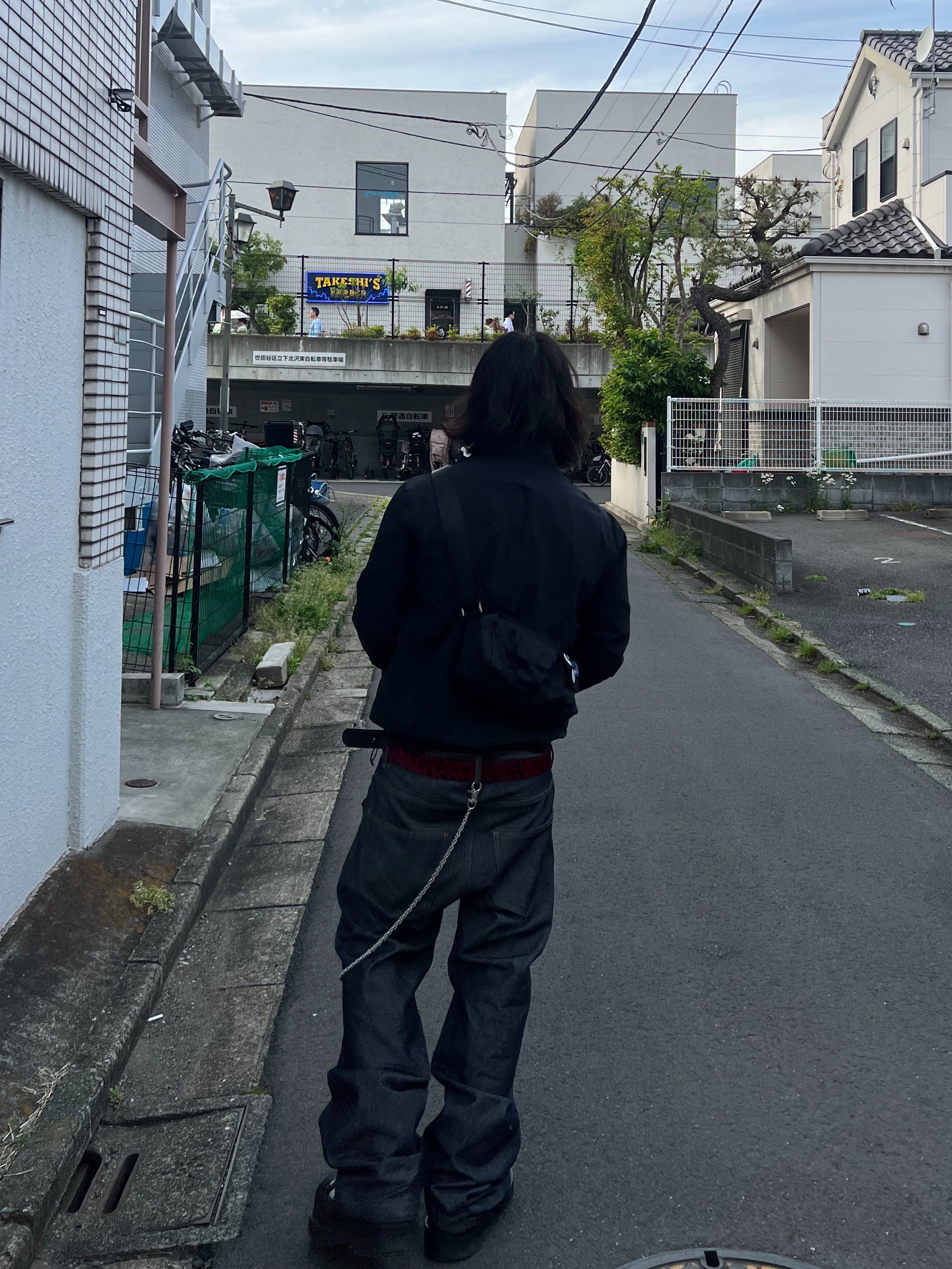 Undermycar Air Nylon Hybrid Jacket Black, Undermycar Calf Hair Module Belt Strap Red Leopard 착용 스타일 - 9