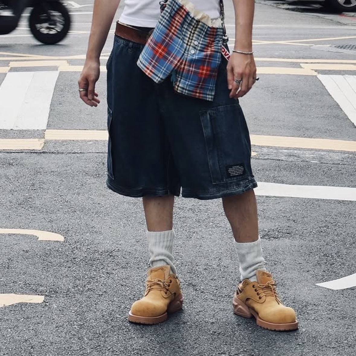 Remagine Hybrid Derby Shoes Starting Bigger Wheat 착용 스타일