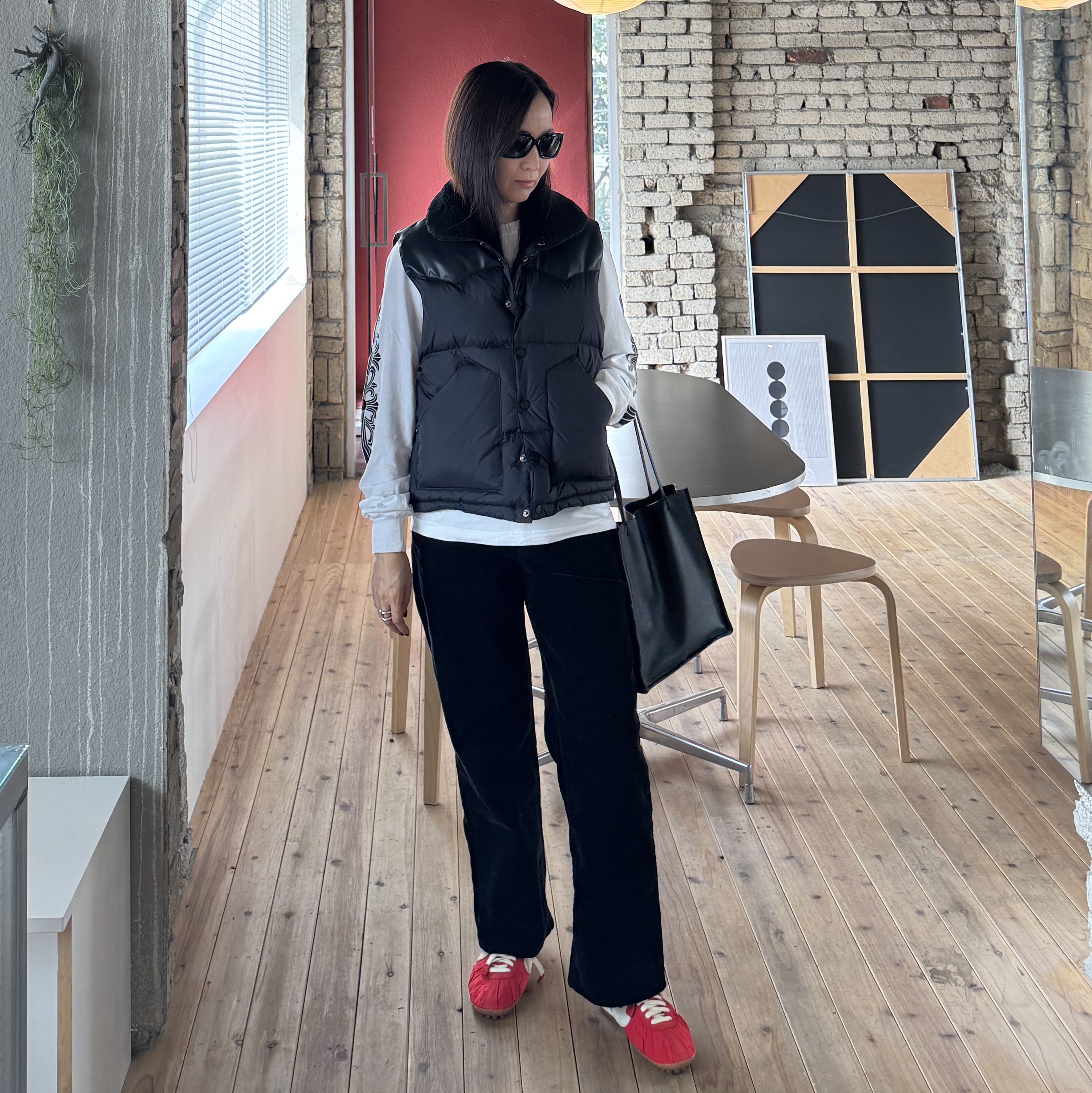 Nike x Jacquemus Moon Shoe SP University Red and Bicycle Yellow 착용 스타일 - 1