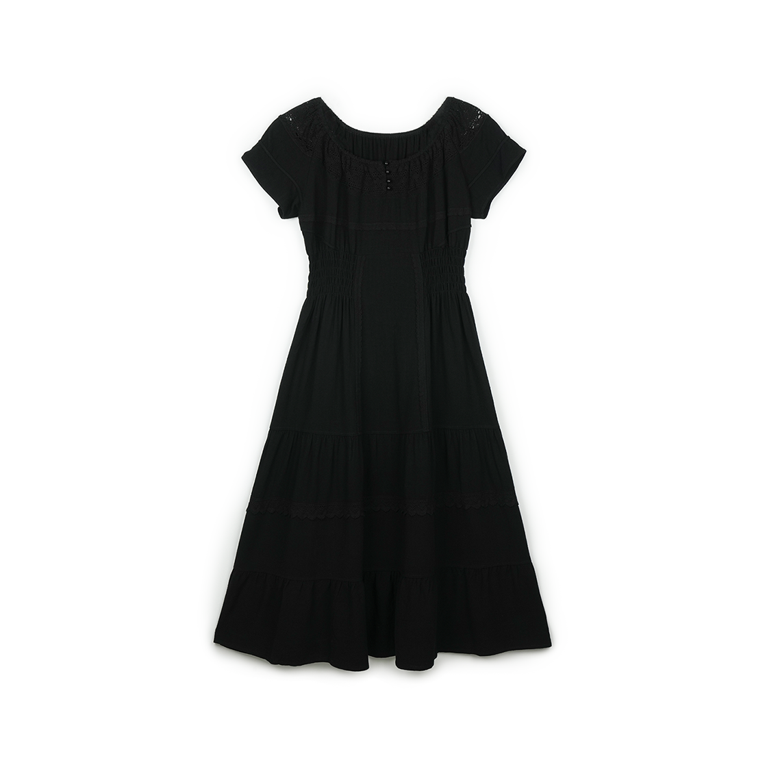 그린버터 프레리 투웨이 드레스 블랙(Green Butter Prairie 2-Way Dress Black)