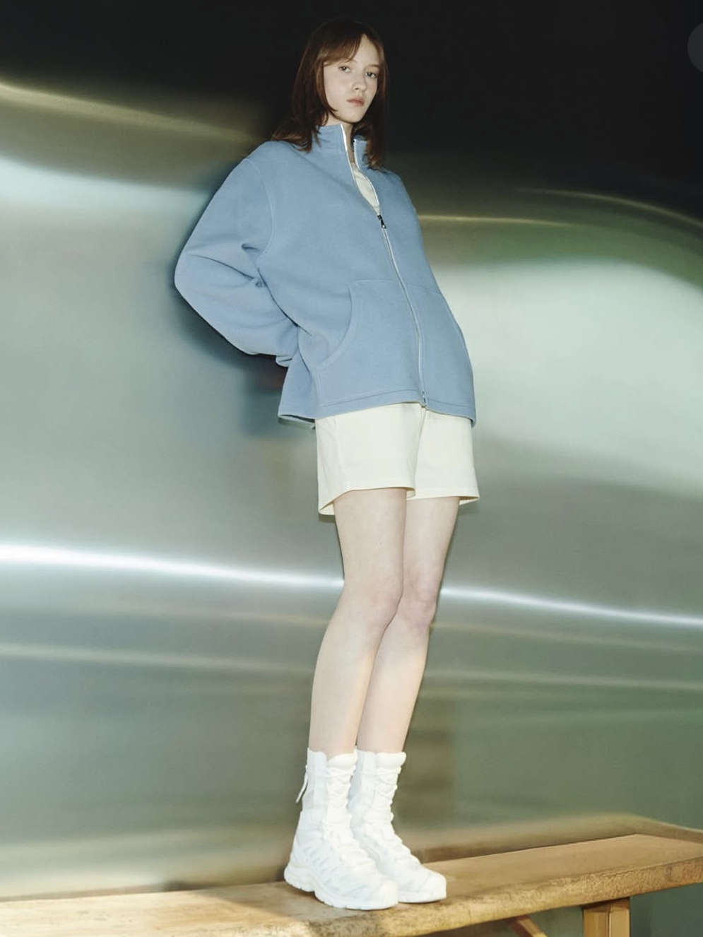Salomon x Rier XA Jungle White 착용 스타일