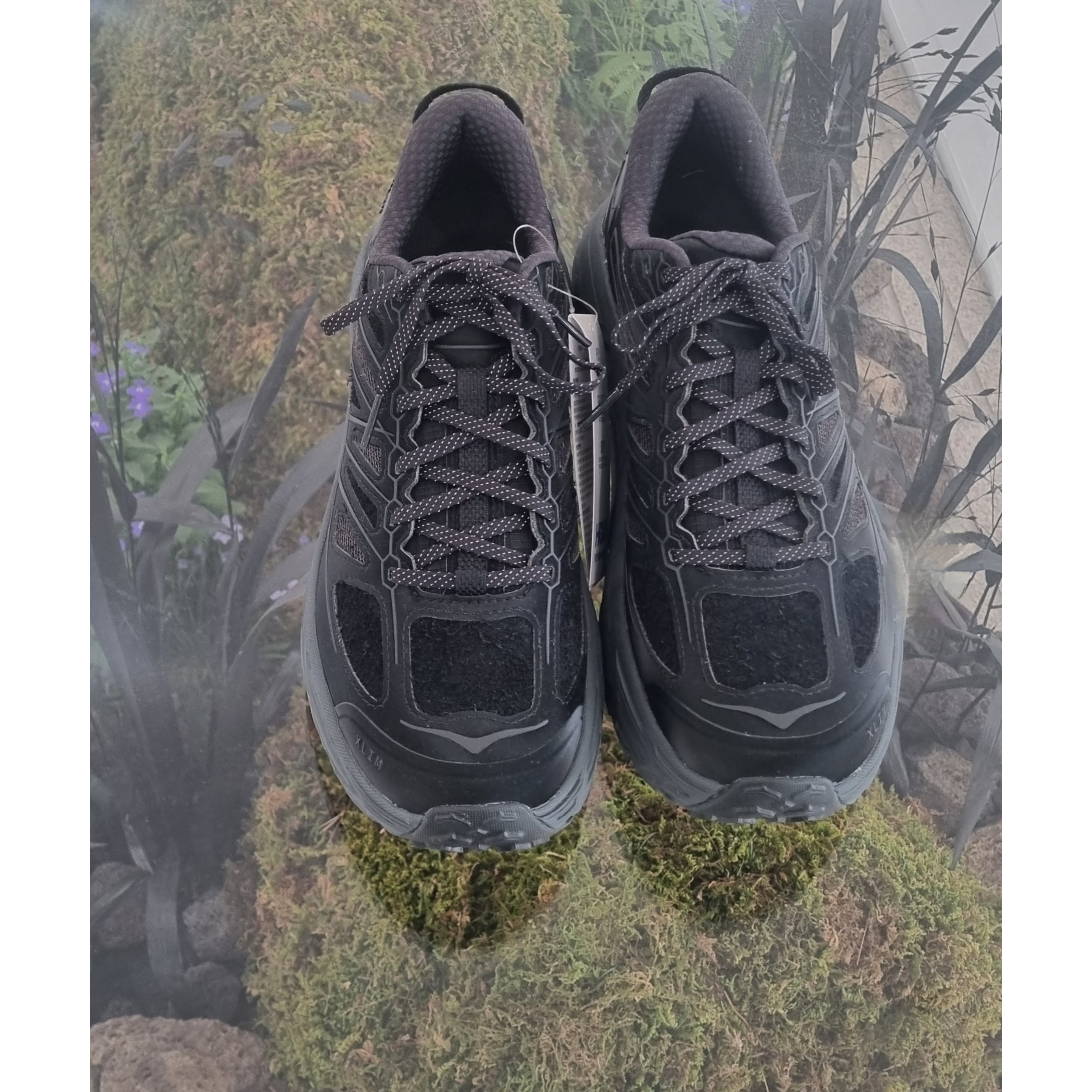 Hoka x Xlim Mafate Speed 2 TS Black Charcoal, Hoka x Xlim Mafate Speed 2 TS Cobalt Blue 착용 스타일 - 3
