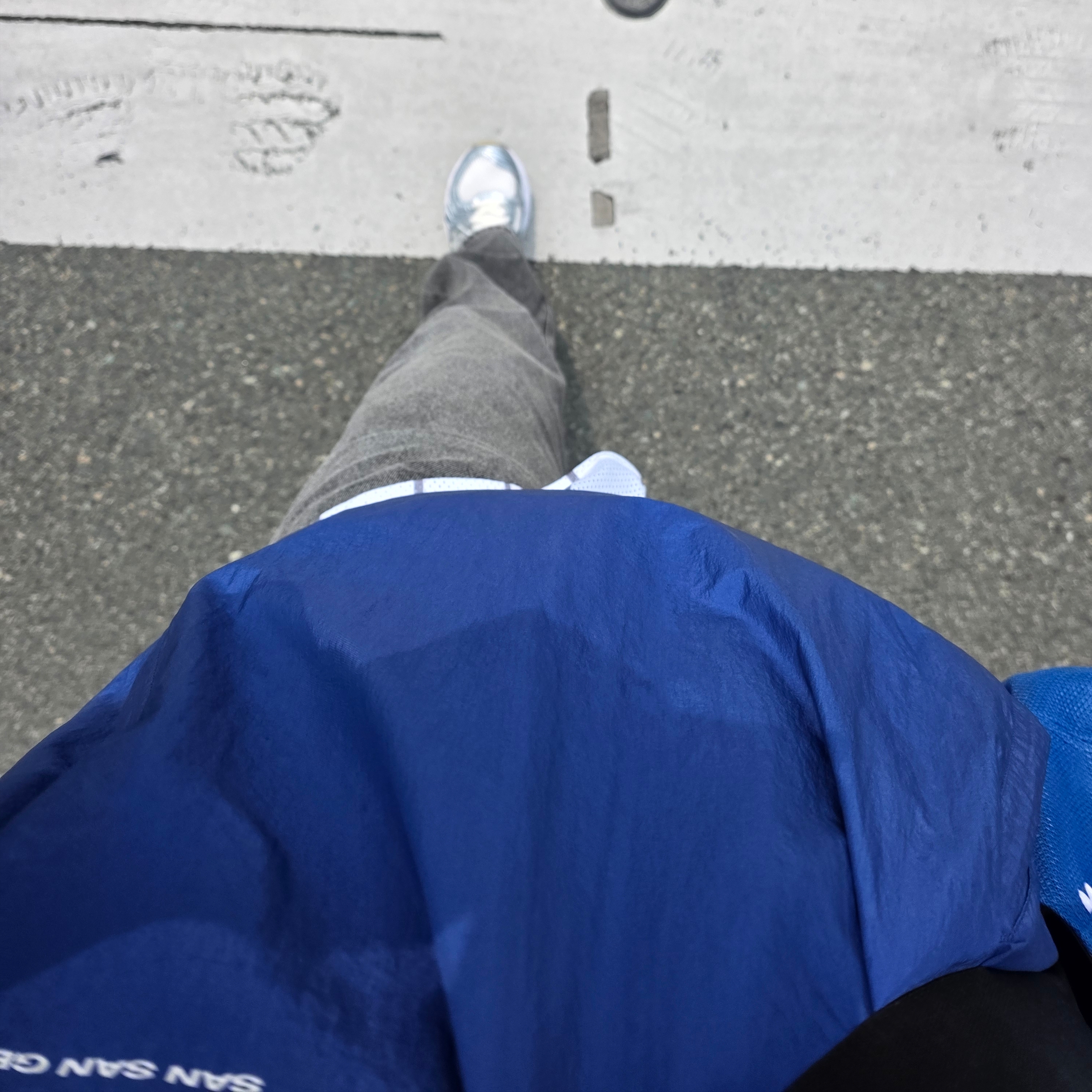 Sansan Gear x Samsung Lions Warm-Up Sleeves Blue, Asics Gel-Kayano 14 Cream Pure Silver 착용 스타일