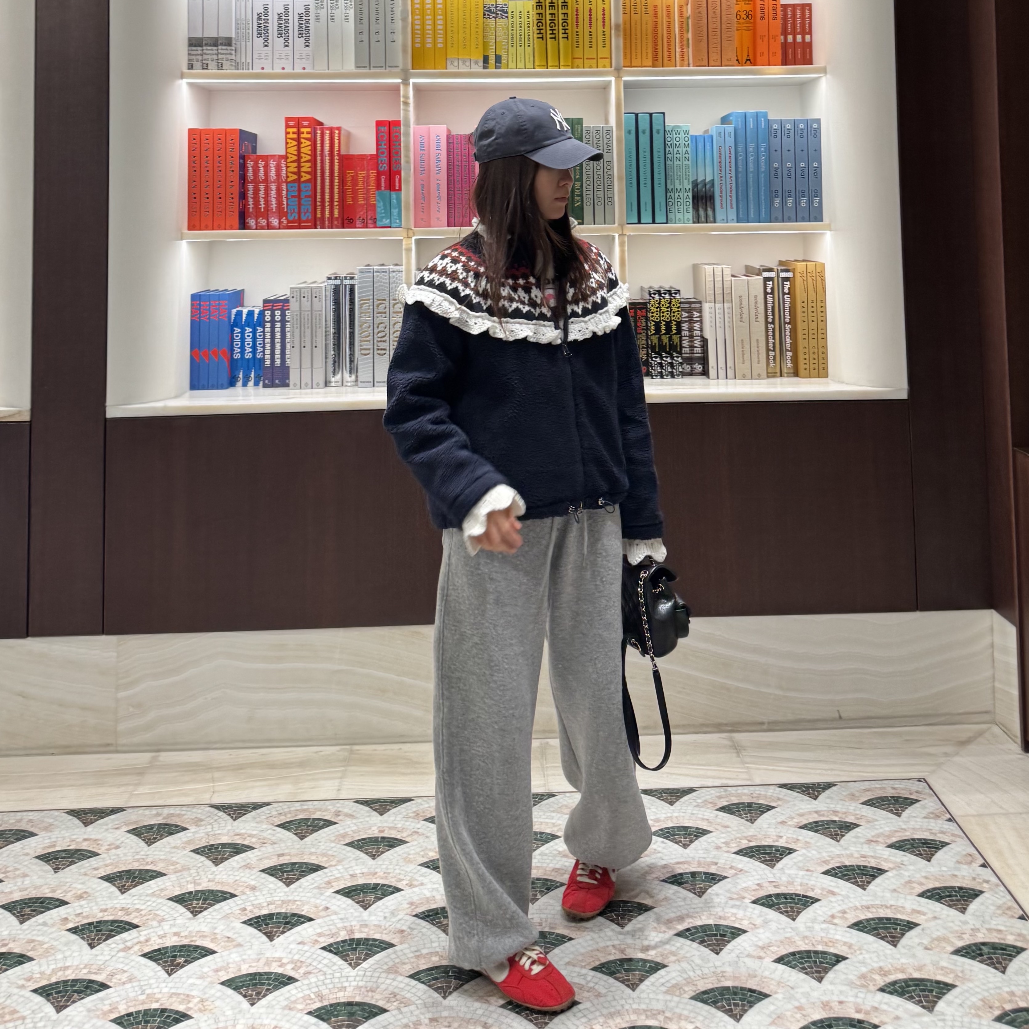 Nike x Jacquemus Moon Shoe SP University Red and Bicycle Yellow 착용 스타일 - 8