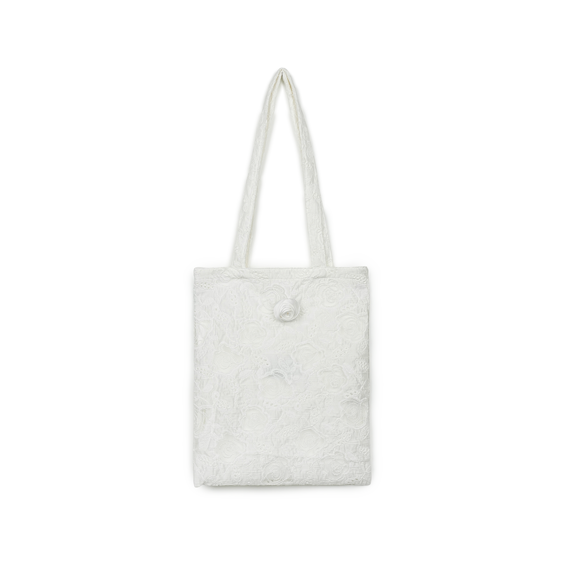 그린버터 로즈 자카드 백 아이보리(Green Butter Rose Jacquard Bag Ivory)
