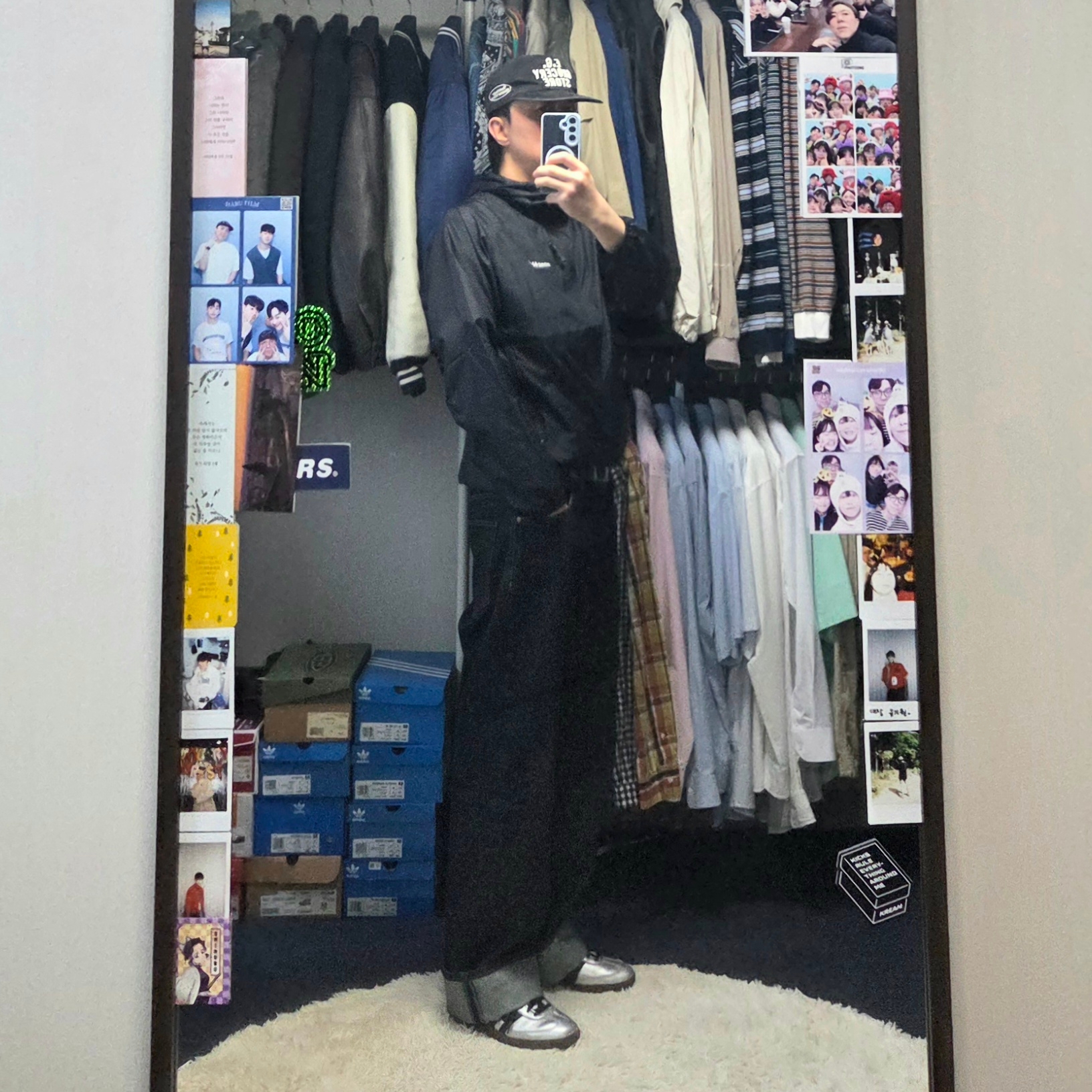 Montbell Wind Blast Hooded Jacket Black 착용 스타일
