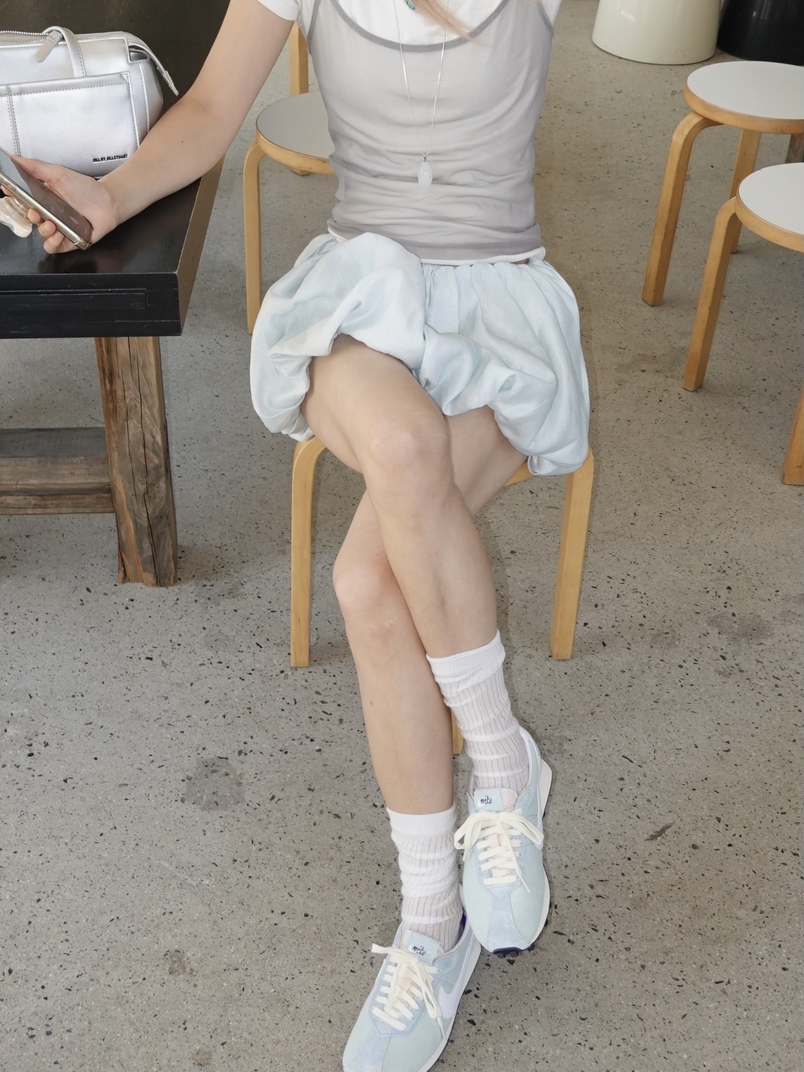 Nike LD-1000 Worn Blue Soft Pearl 착용 스타일 - 2
