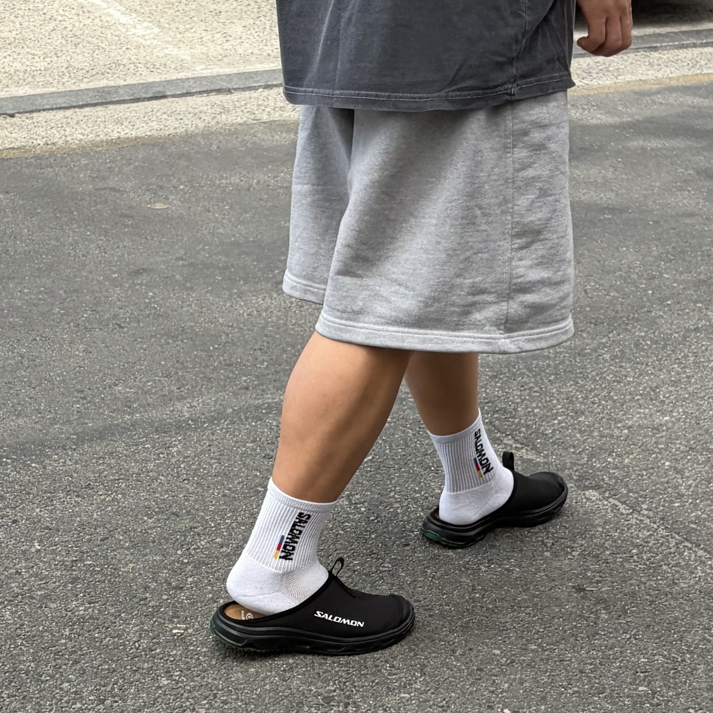 Salomon Rx Slide 3.0 Black 착용 스타일