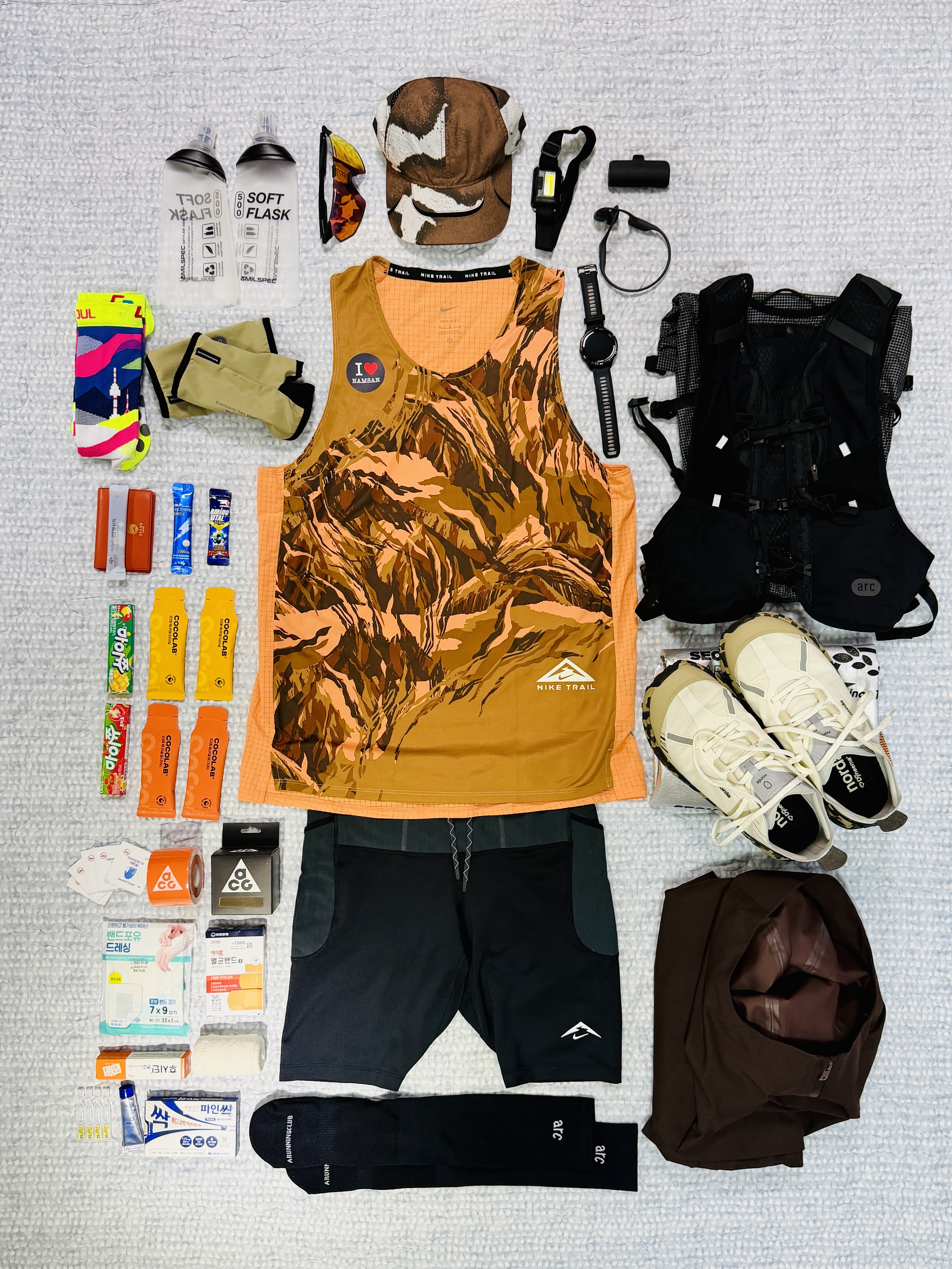 Norda 001A Abyss, Nike Lava Loops Dri-Fit ADV Running Tights Black Anthracite - Asia 착용 스타일