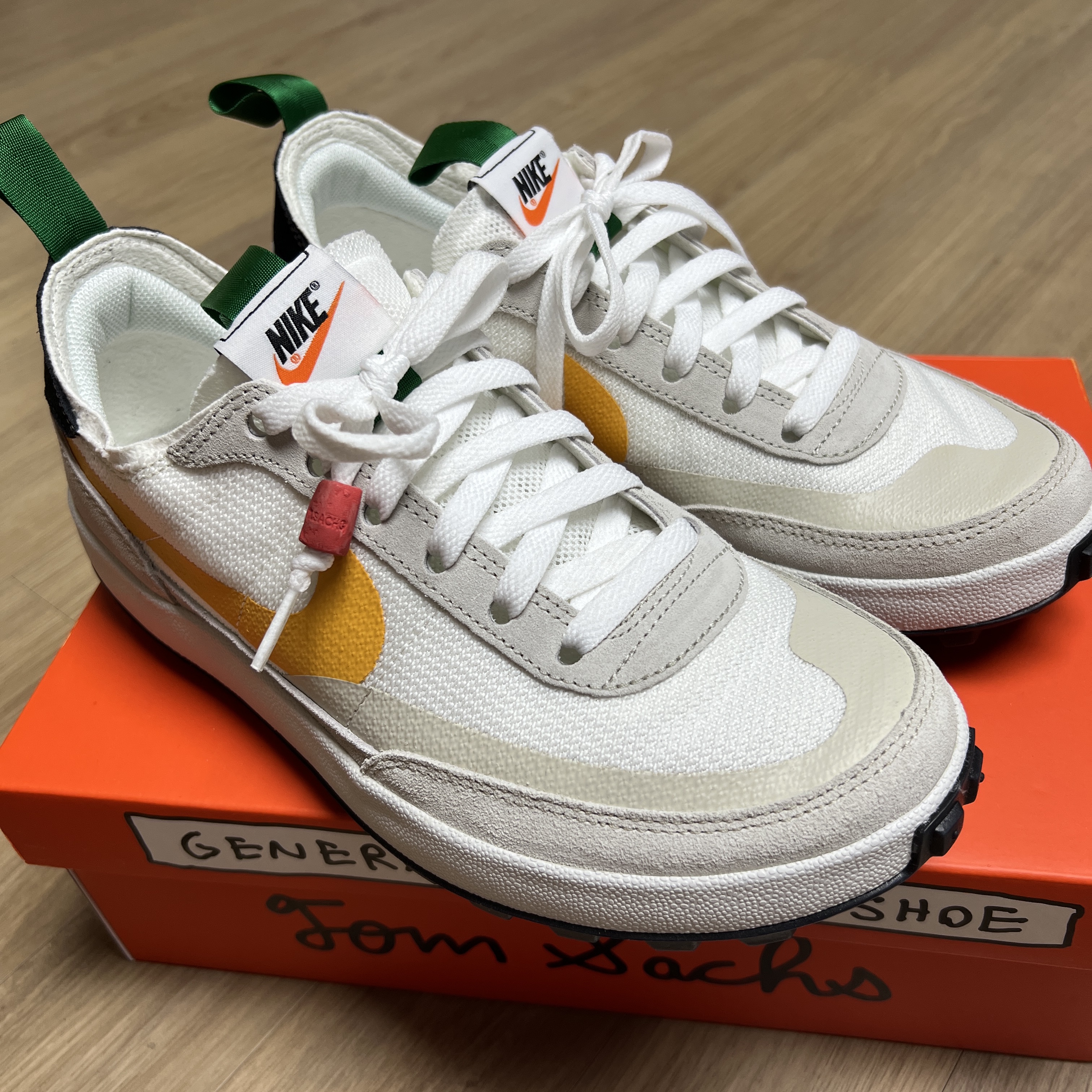 Nike x Tom Sachs General Purpose Shoe Pine Green University Gold 착용 스타일 - 1