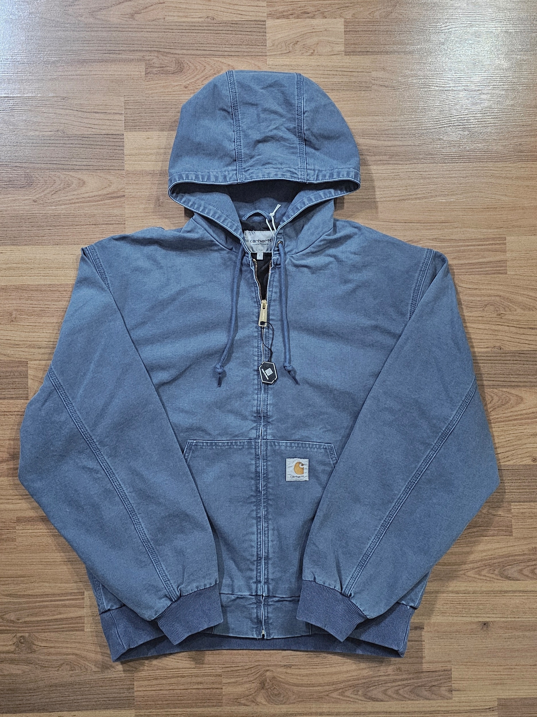 Carhartt WIP OG Active Jacket Dusky Blue 착용 스타일
