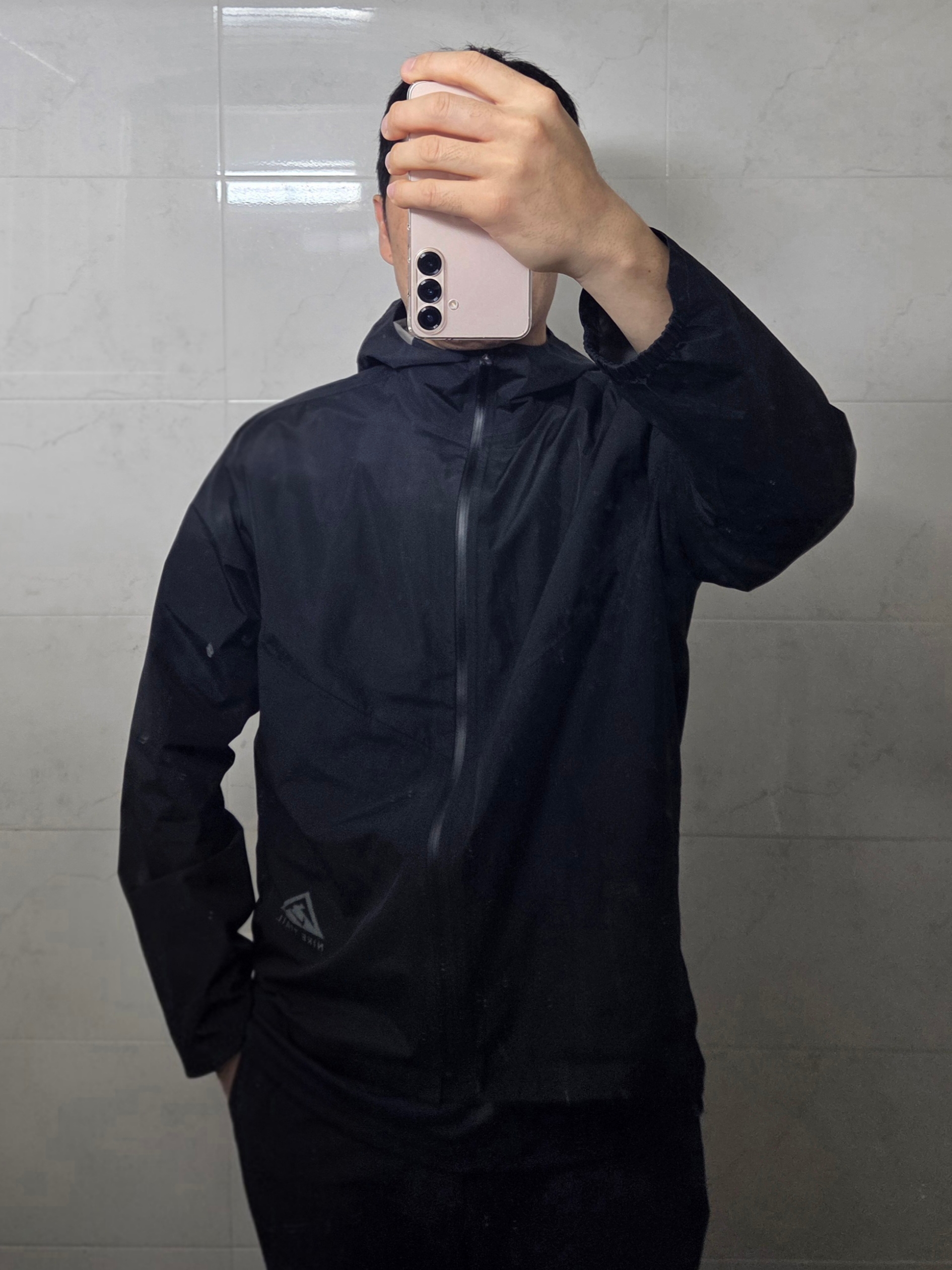 Nike Gore-Tex Infinium Trail Running Jacket Black - Asia 착용 스타일