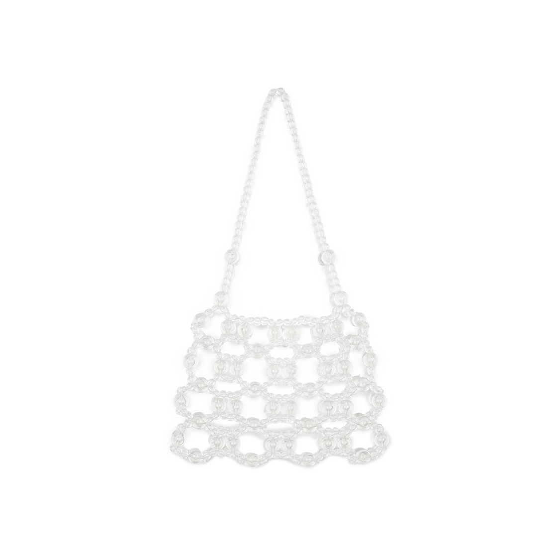 그린버터 비즈 토드백 클리어(Green Butter Beaded Tote Bag Clear)