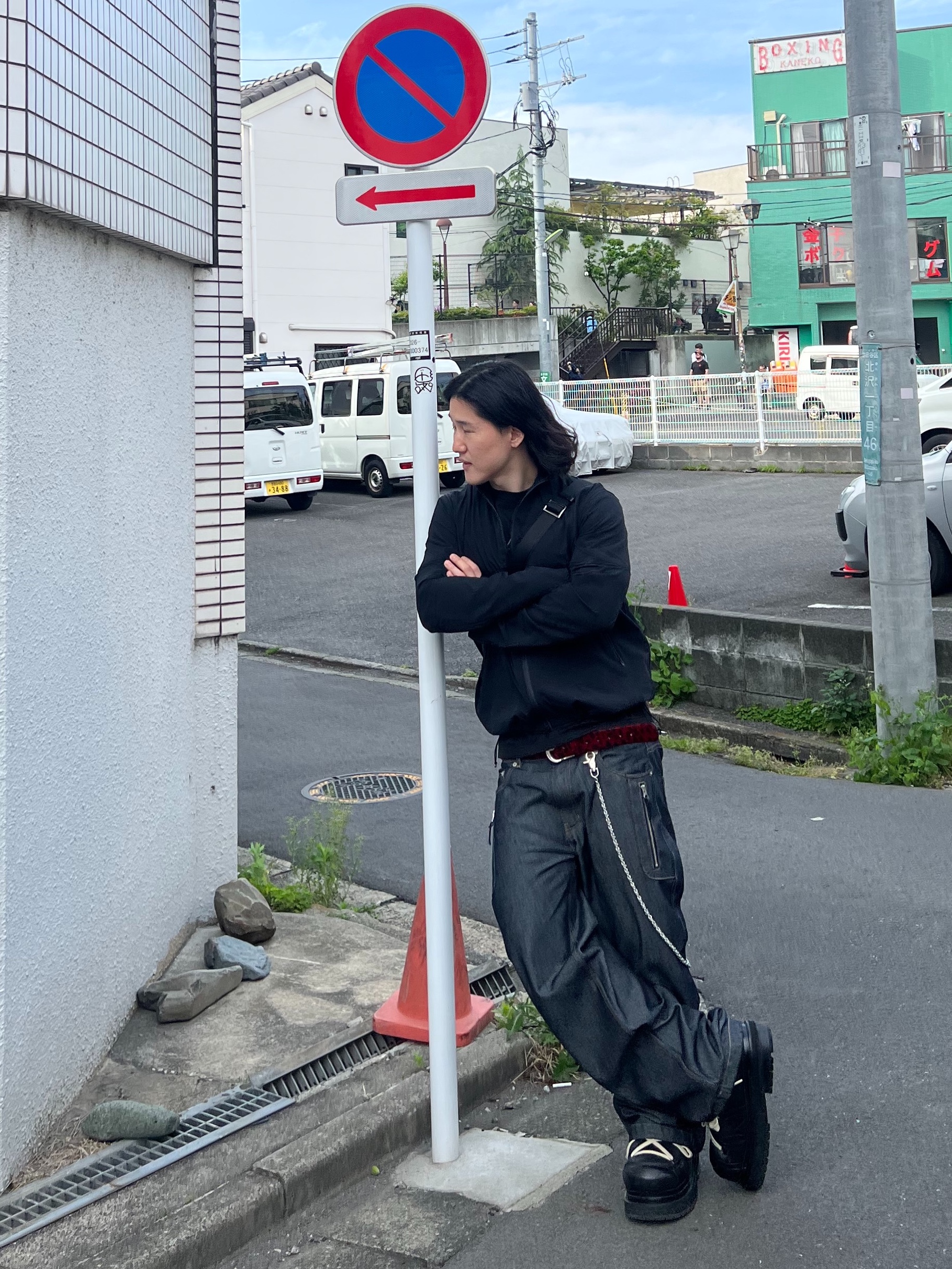 Undermycar Air Nylon Hybrid Jacket Black, Undermycar Calf Hair Module Belt Strap Red Leopard 착용 스타일 - 5