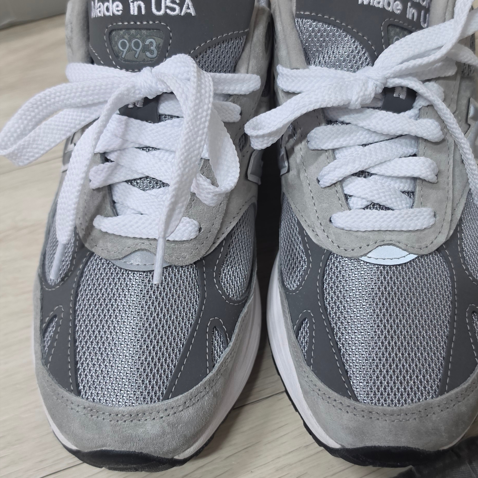 New Balance 993 Made in USA Grey - D Standard 착용 스타일