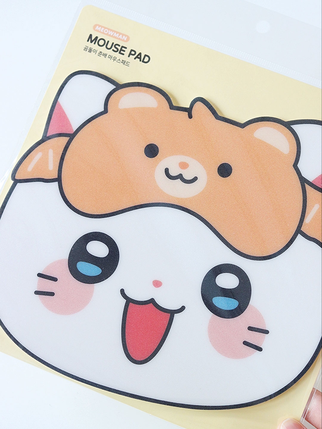 Meow Man Mouse Pad Gomdori Chunbae 착용 스타일