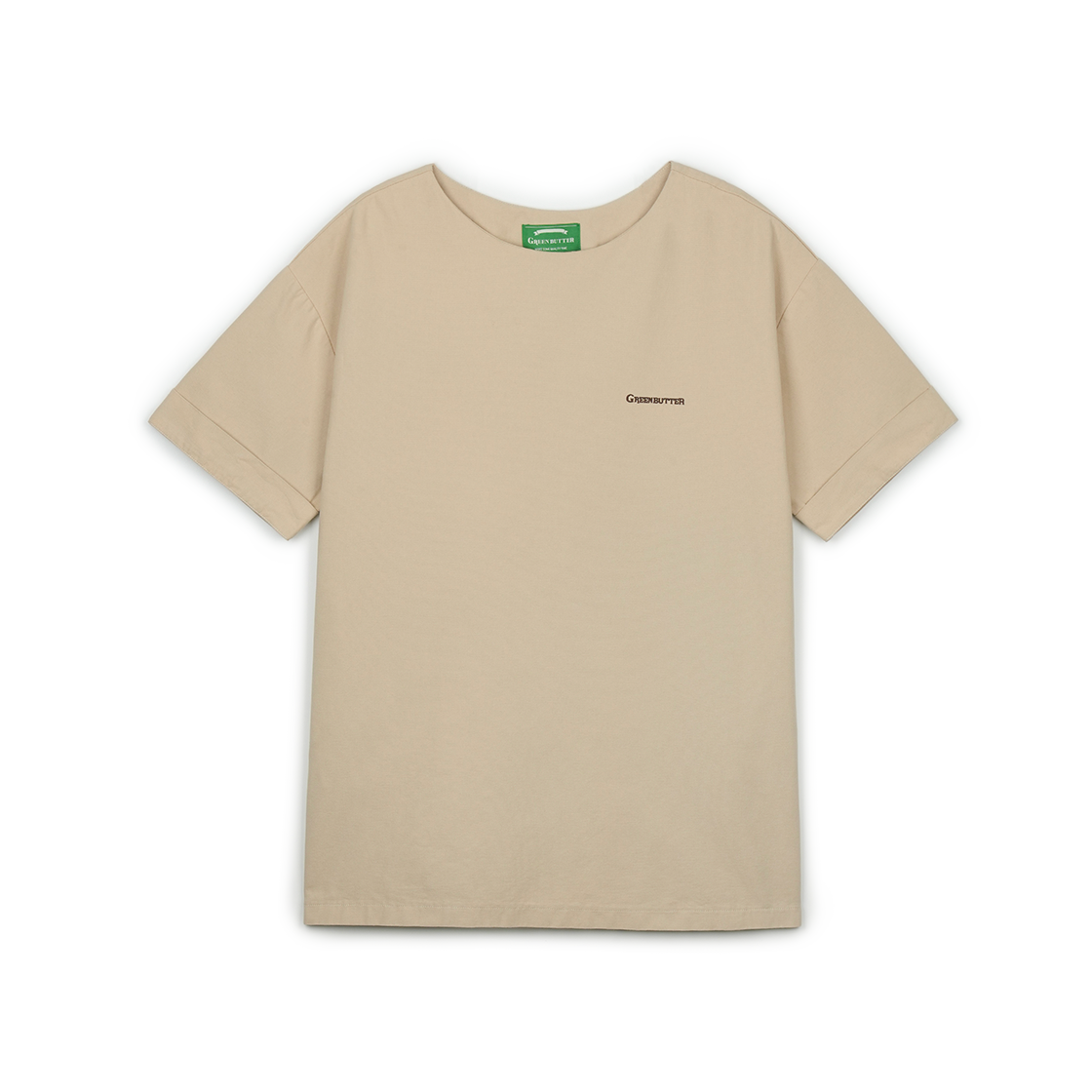그린버터 릴렉시드 코튼 드레스 베이지(Green Butter Relaxed Cotton Dress Beige)