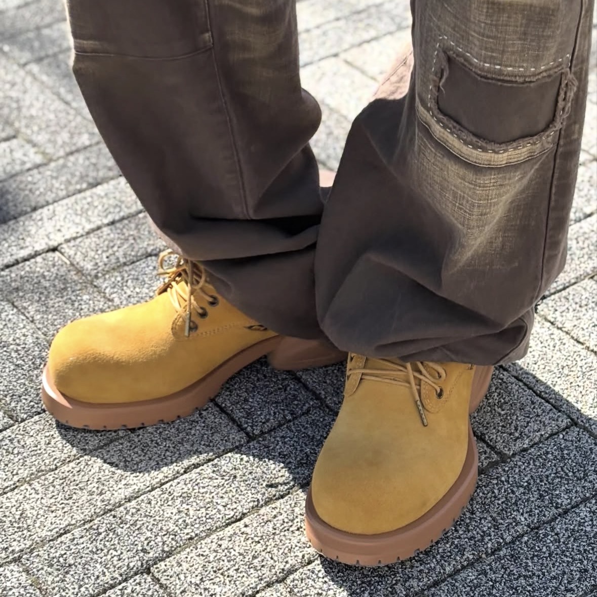Remagine Hybrid Derby Shoes Starting Bigger Wheat 착용 스타일