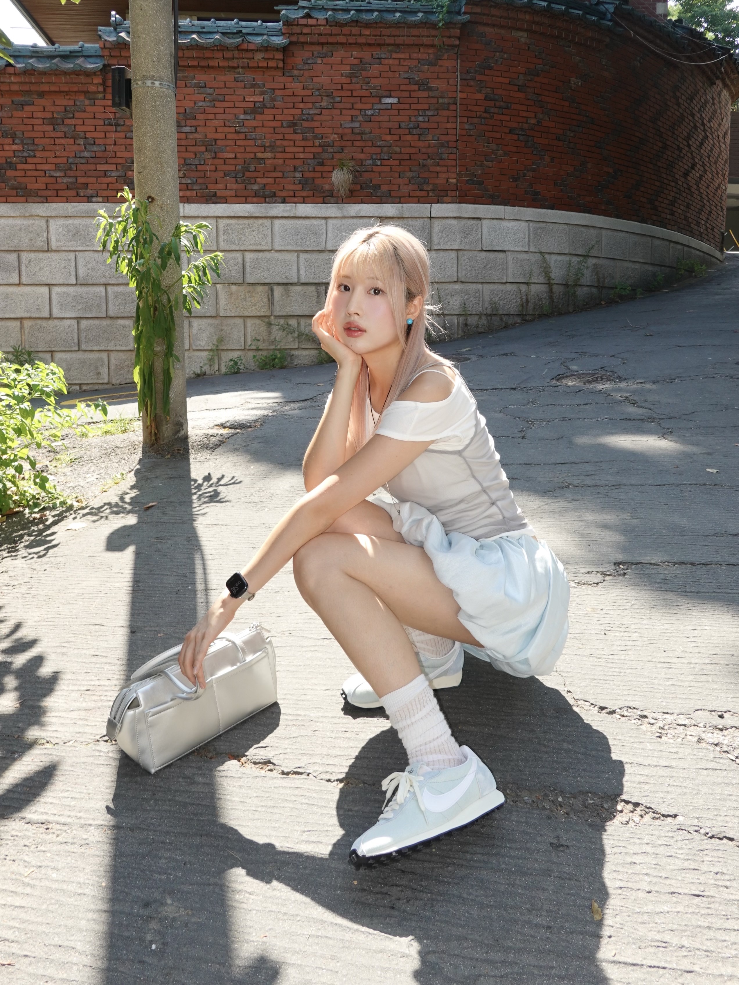 Nike LD-1000 Worn Blue Soft Pearl 착용 스타일 - 3