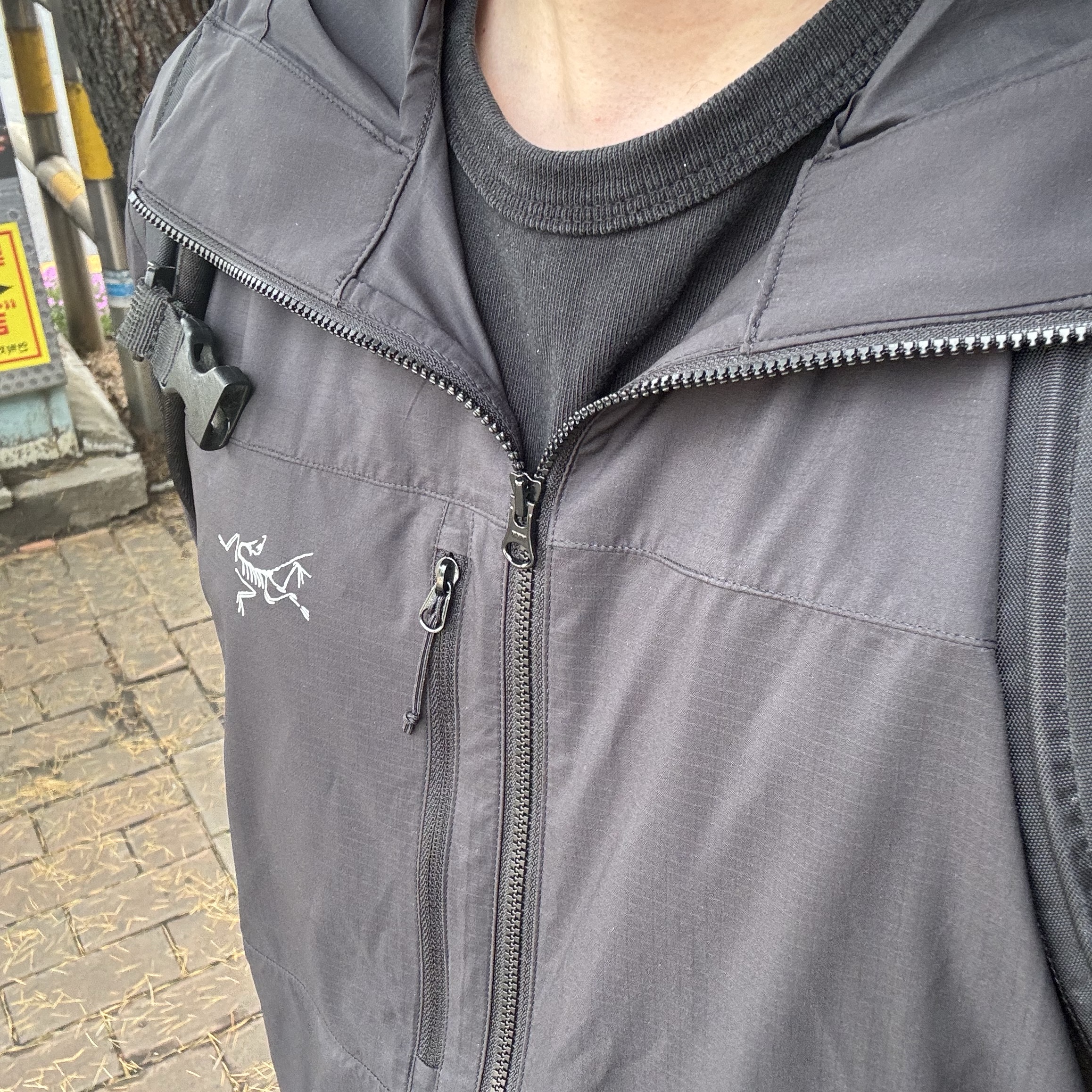 Arc'teryx Squamish Hoody Black 착용 스타일