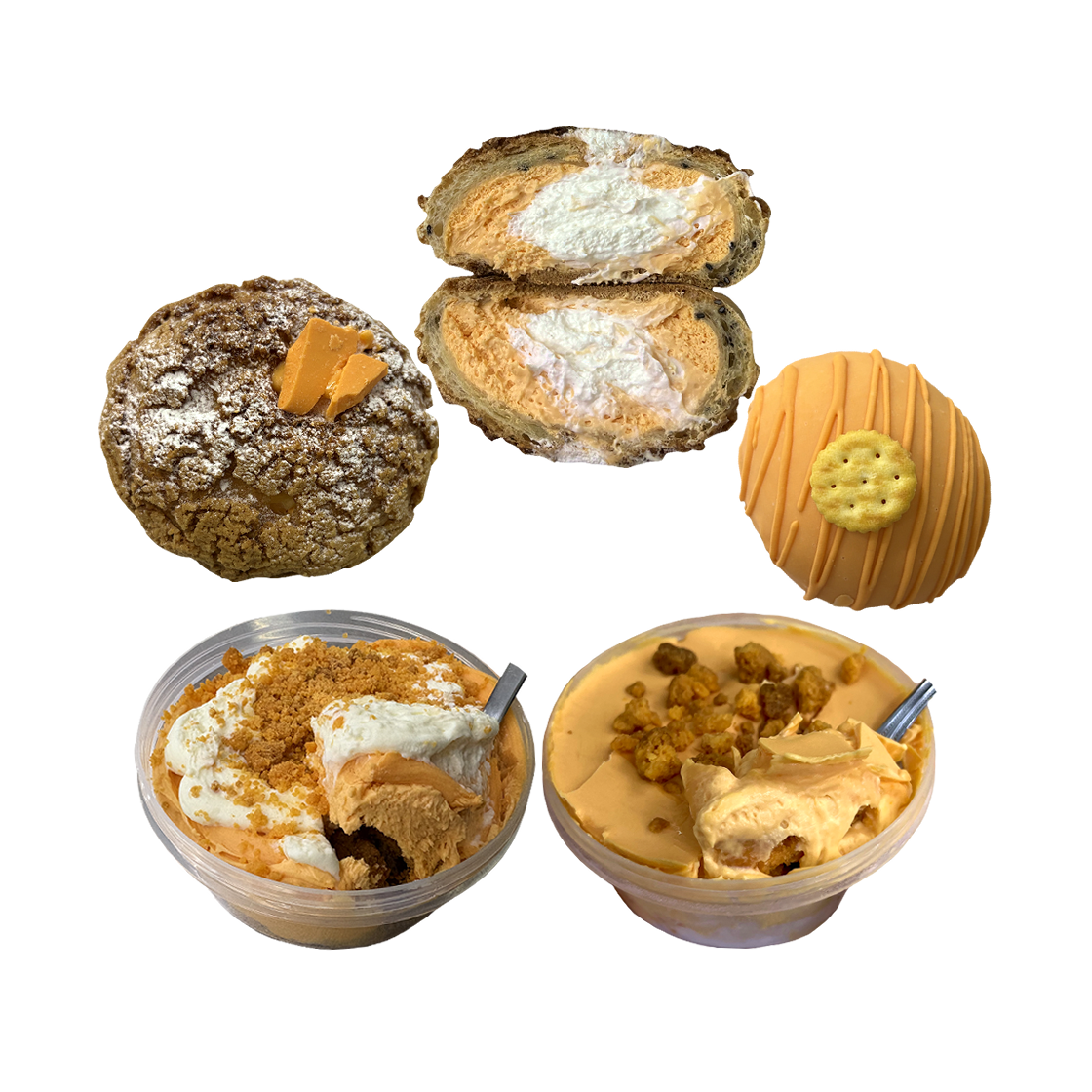 [KREAM 단독] 크리미 황치즈 모찌뿌요 & 슈 5종 세트([KREAM 단독] CREAMY Yellow Cheese Mochi Puyo & Choux 5-Piece Set)